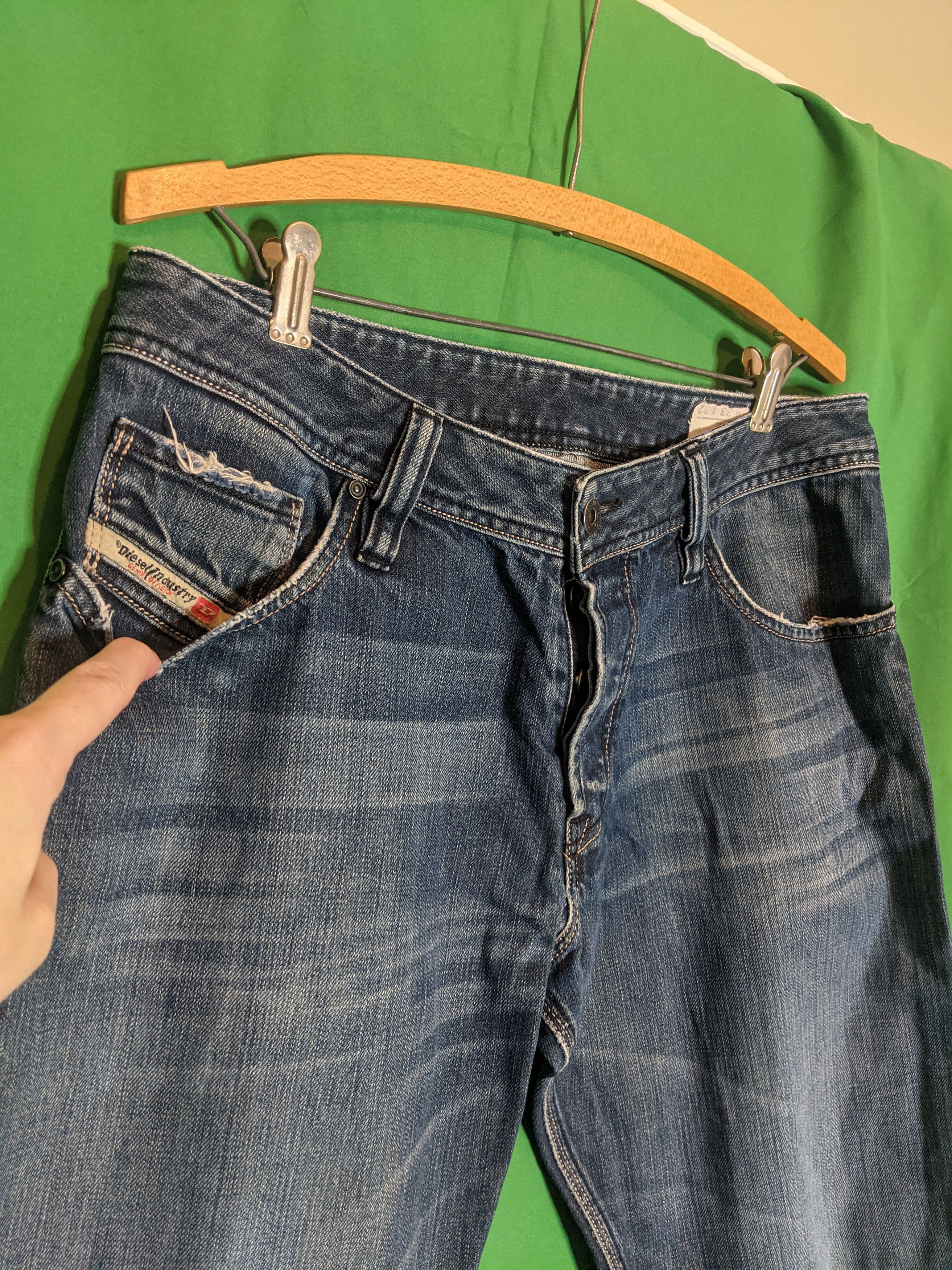 Diesel ZAF blue denim slim jeans 33" Size US 32 / EU 48 - 11 Thumbnail