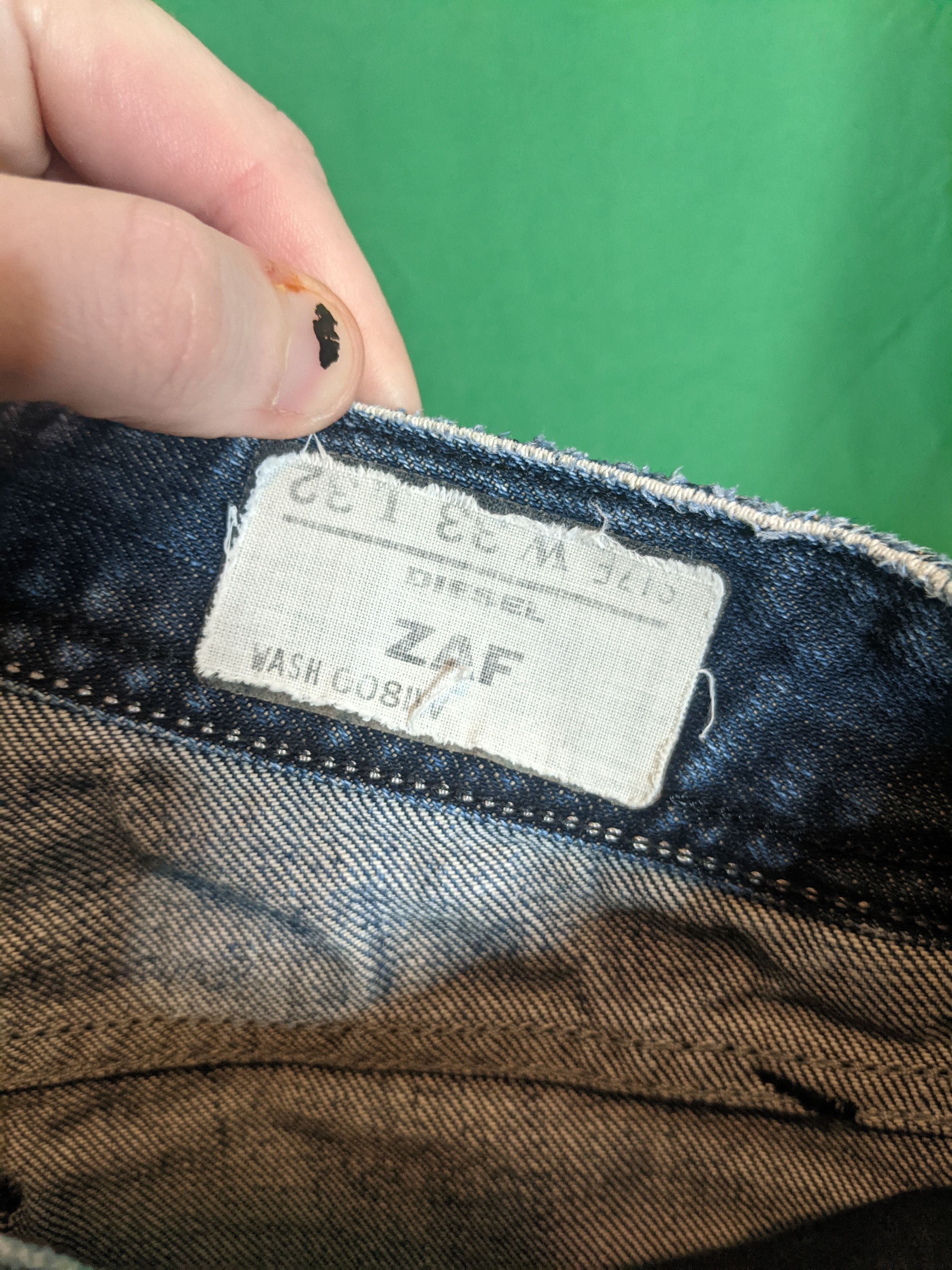 Diesel ZAF blue denim slim jeans 33" Size US 32 / EU 48 - 4 Thumbnail