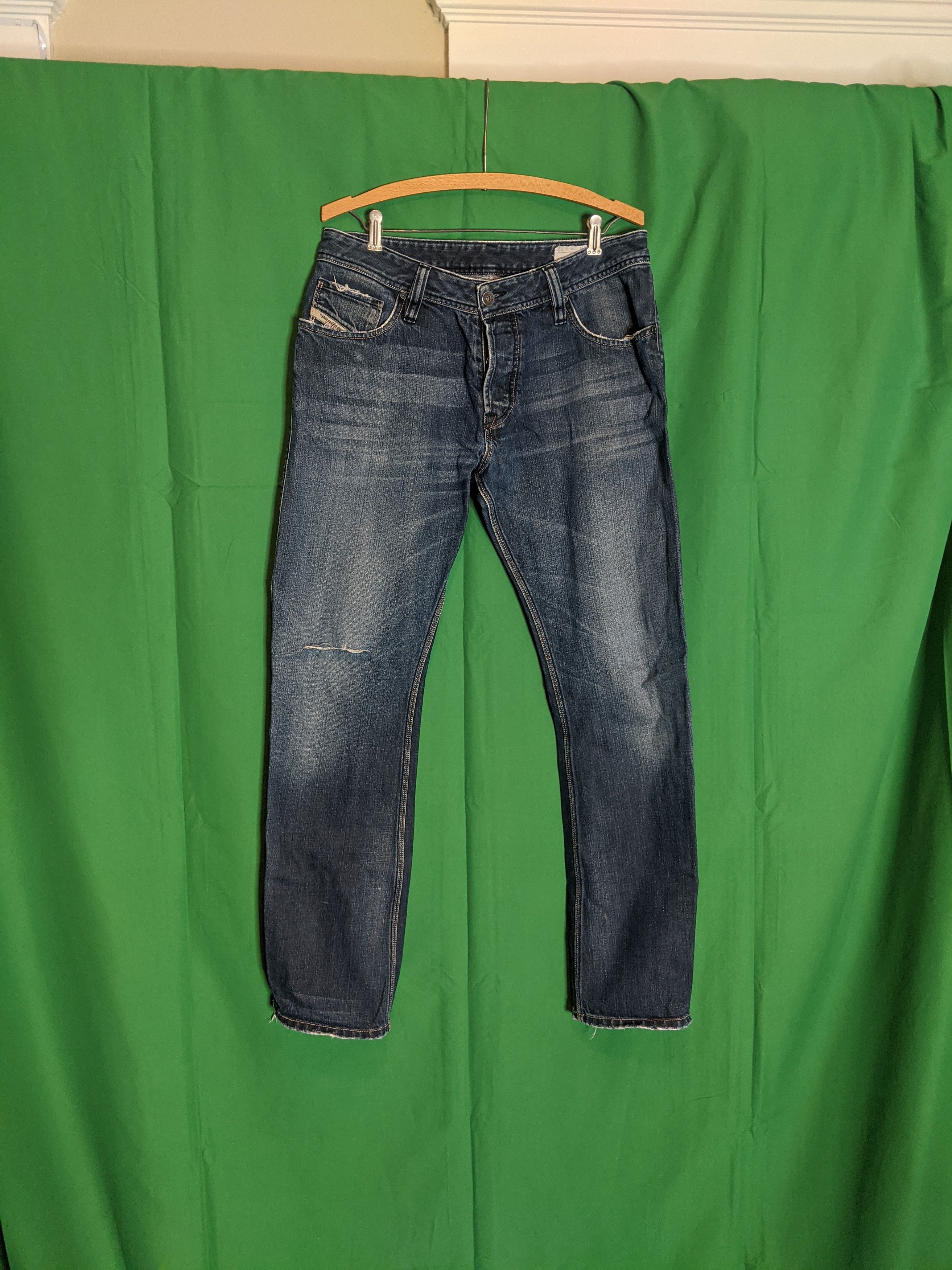 Diesel ZAF blue denim slim jeans 33" Size US 32 / EU 48 - 12 Preview