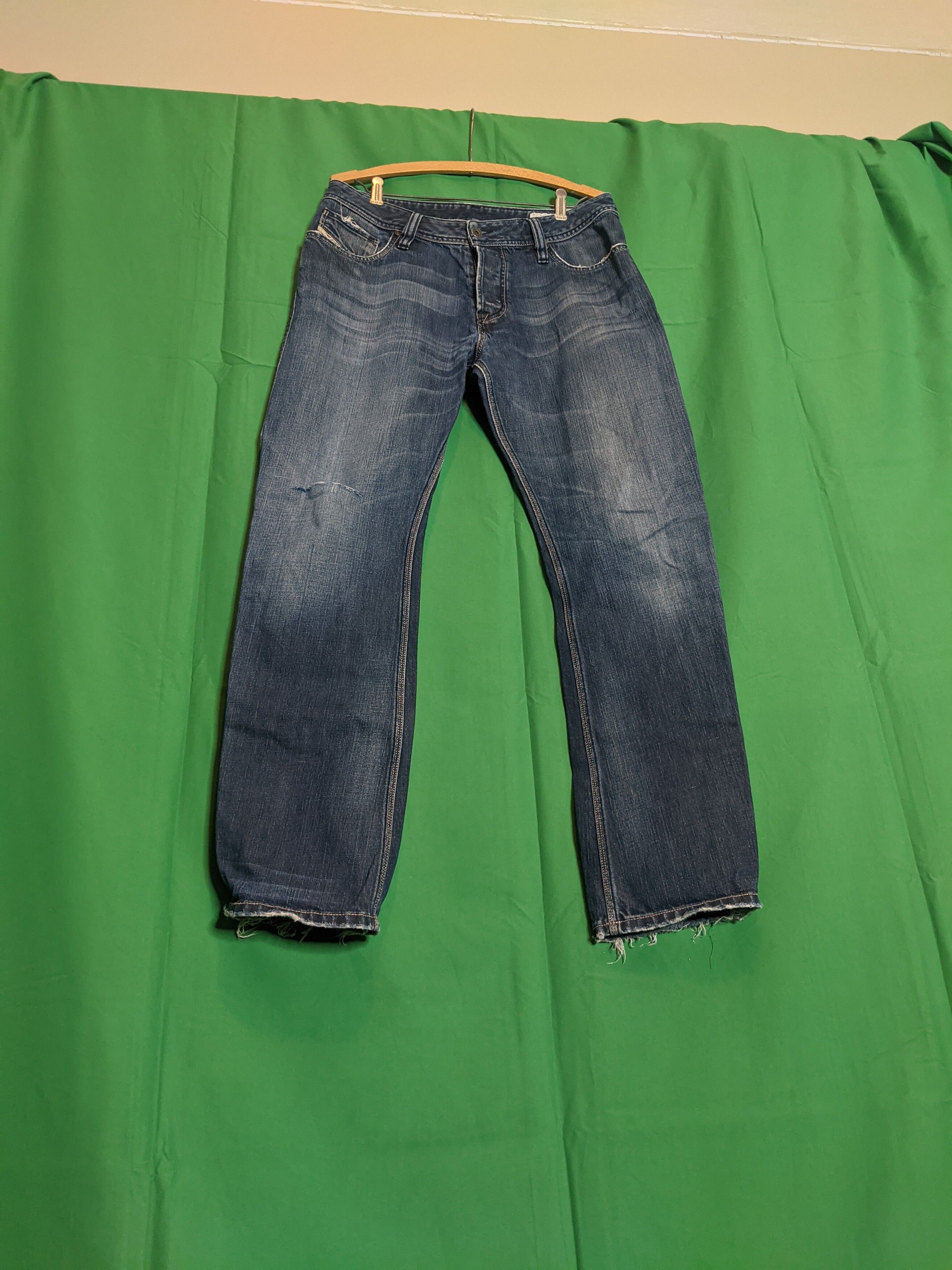 Diesel ZAF blue denim slim jeans 33" Size US 32 / EU 48 - 1 Preview
