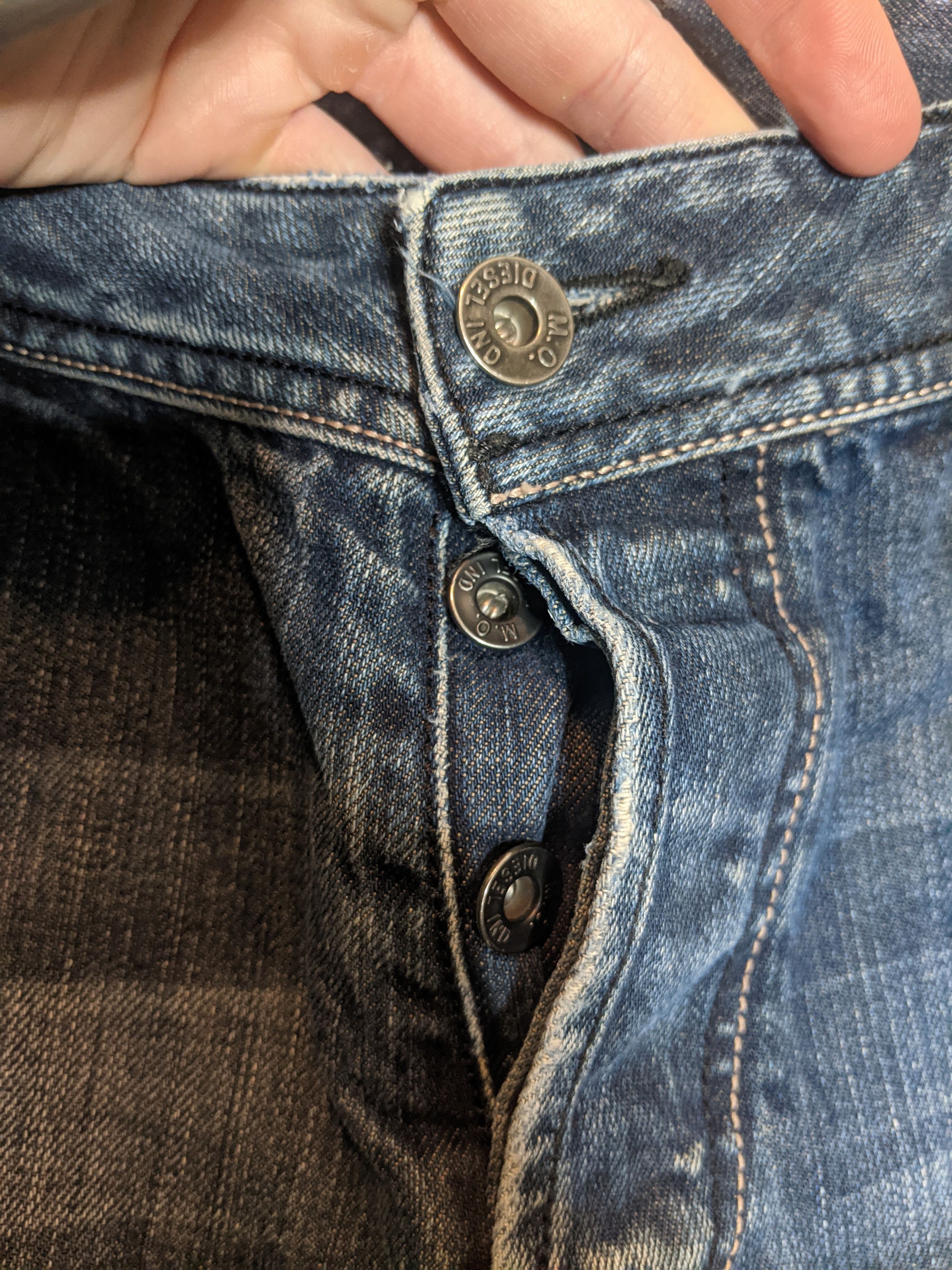 Diesel ZAF blue denim slim jeans 33" Size US 32 / EU 48 - 8 Thumbnail
