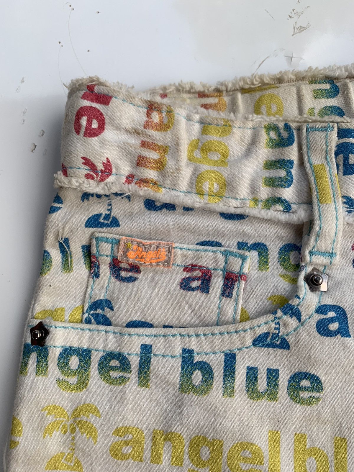 Angel Blue × Hysteric Glamour × Japanese Brand Angel Blue short pants jeans all over print Size US 28 / EU 44 - 4 Thumbnail