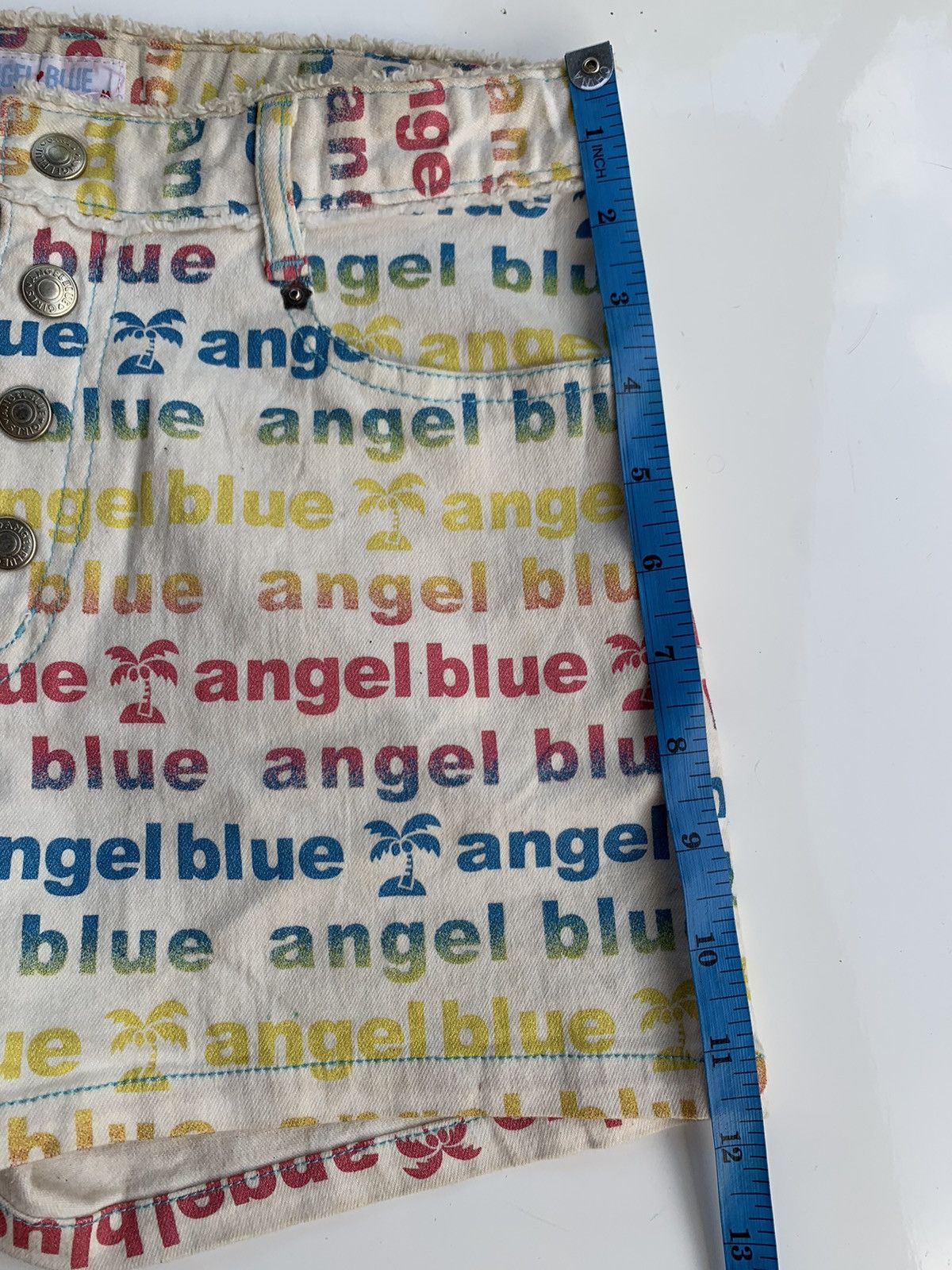 Angel Blue × Hysteric Glamour × Japanese Brand Angel Blue short pants jeans all over print Size US 28 / EU 44 - 11 Thumbnail
