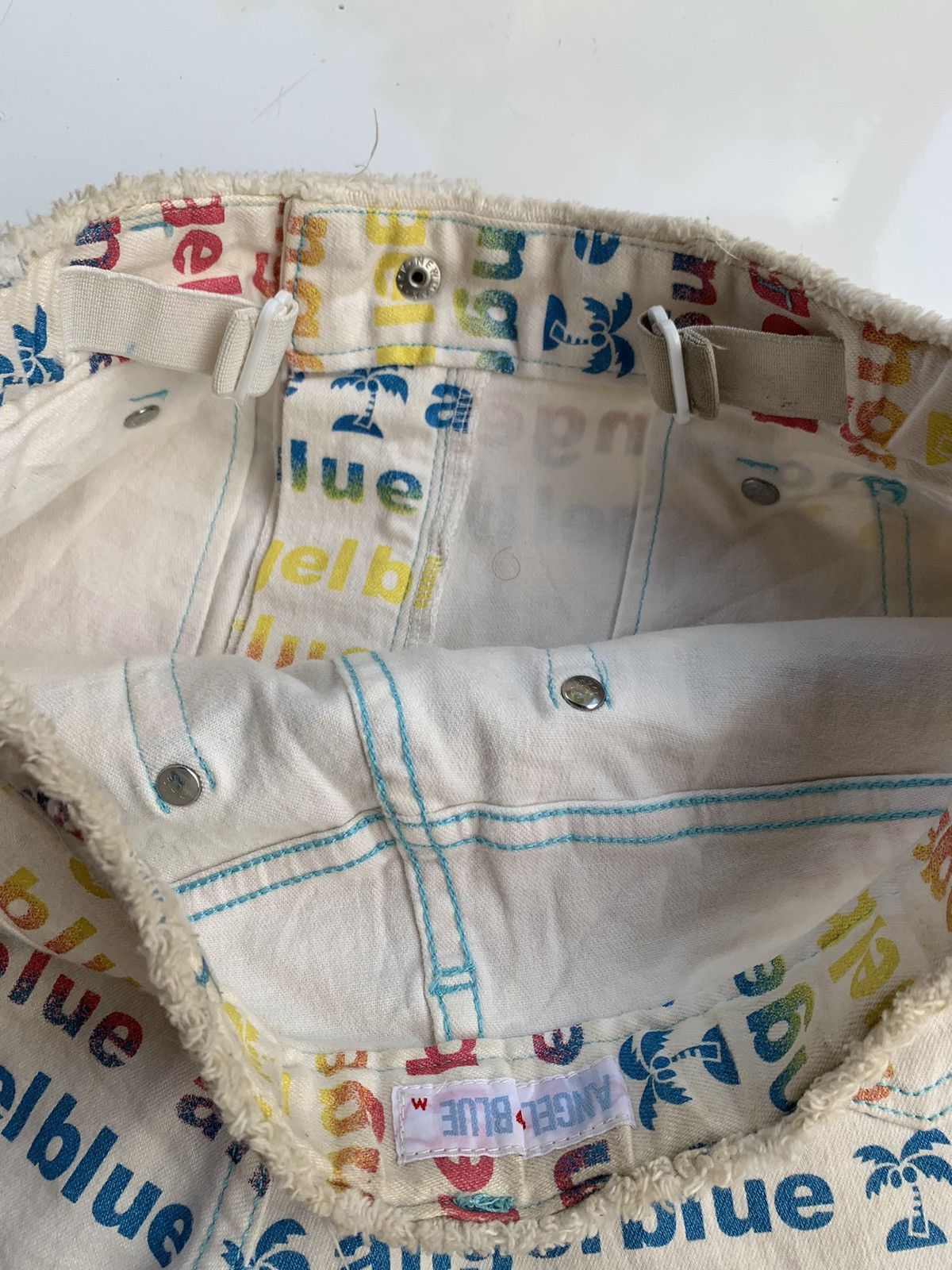 Angel Blue × Hysteric Glamour × Japanese Brand Angel Blue short pants jeans all over print Size US 28 / EU 44 - 9 Thumbnail