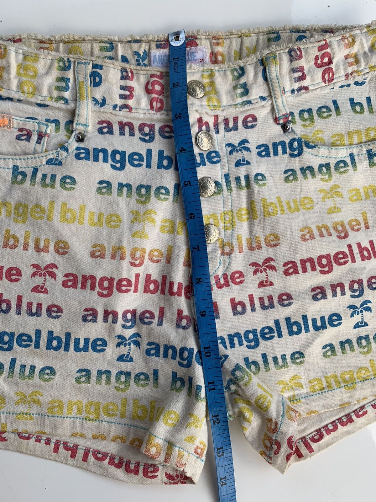 Angel Blue × Hysteric Glamour × Japanese Brand Angel Blue short pants jeans all over print Size US 28 / EU 44 - 12 Thumbnail