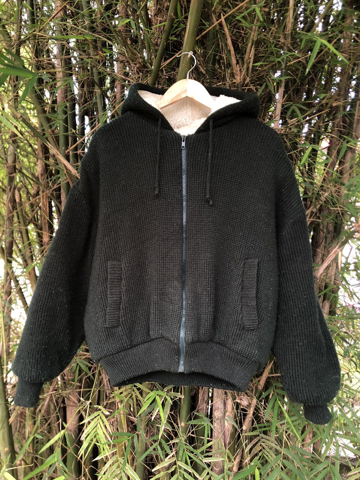 Vintage 🔥Last Call🔥Vintage 60s/70s winter hoodie knitwear Size US L / EU 52-54 / 3 - 5 Thumbnail