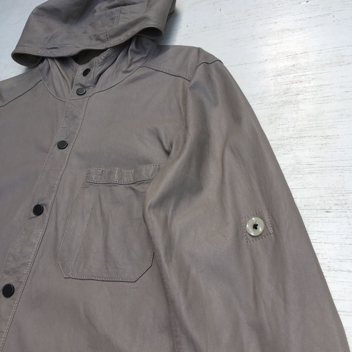 Drome DROME LEATHER JACKET WITH HOODIE Size US S / EU 44-46 / 1 - 7 Thumbnail