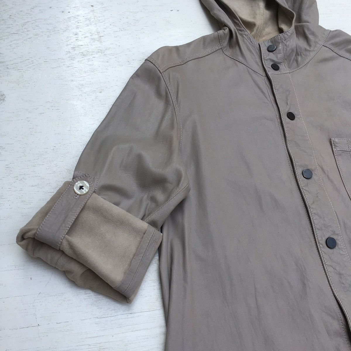 Drome DROME LEATHER JACKET WITH HOODIE Size US S / EU 44-46 / 1 - 20 Thumbnail