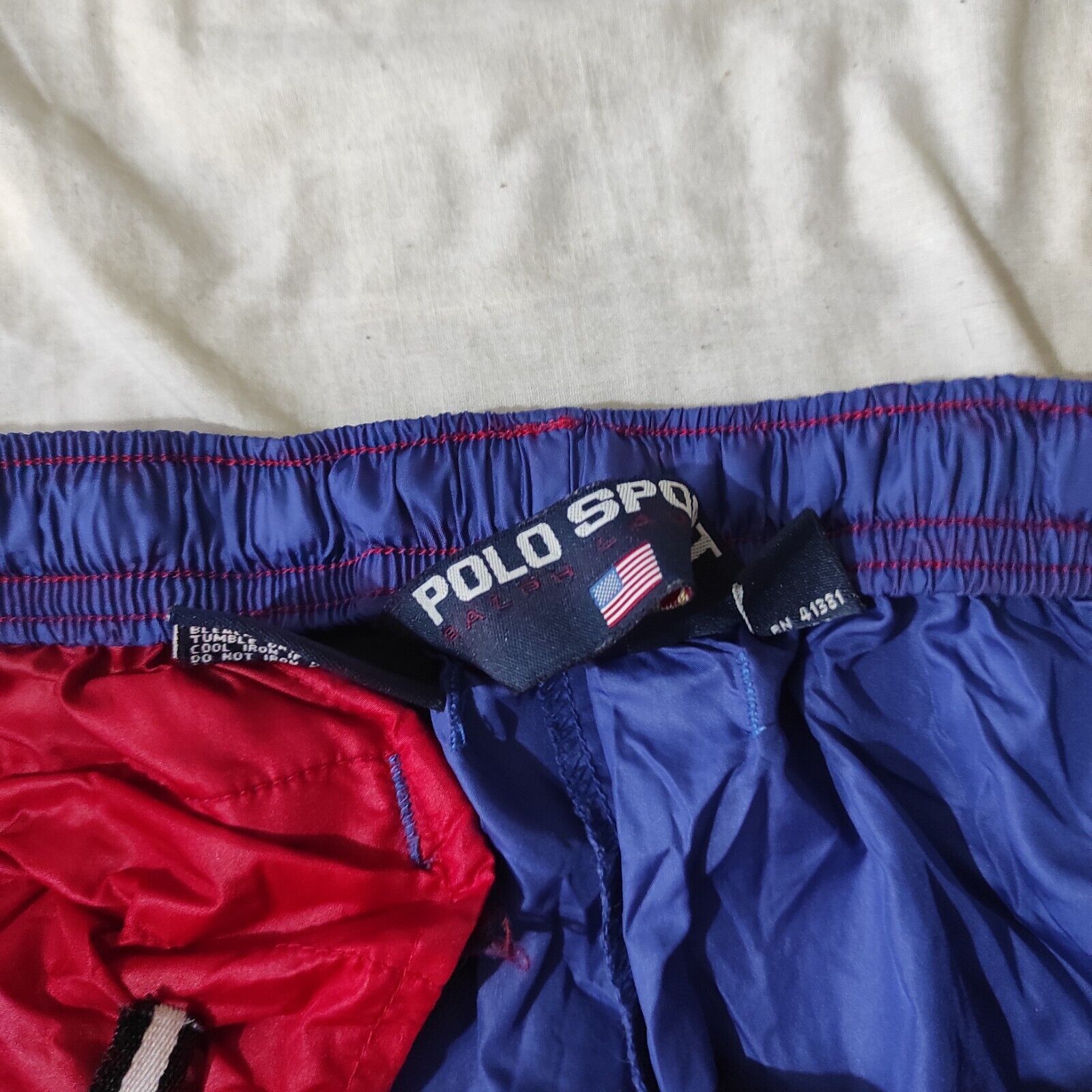Polo Ralph Lauren Vintage Polo Ralph Lauren Sport Shorts Blue Red Size Large Size US 36 / EU 52 - 3 Thumbnail