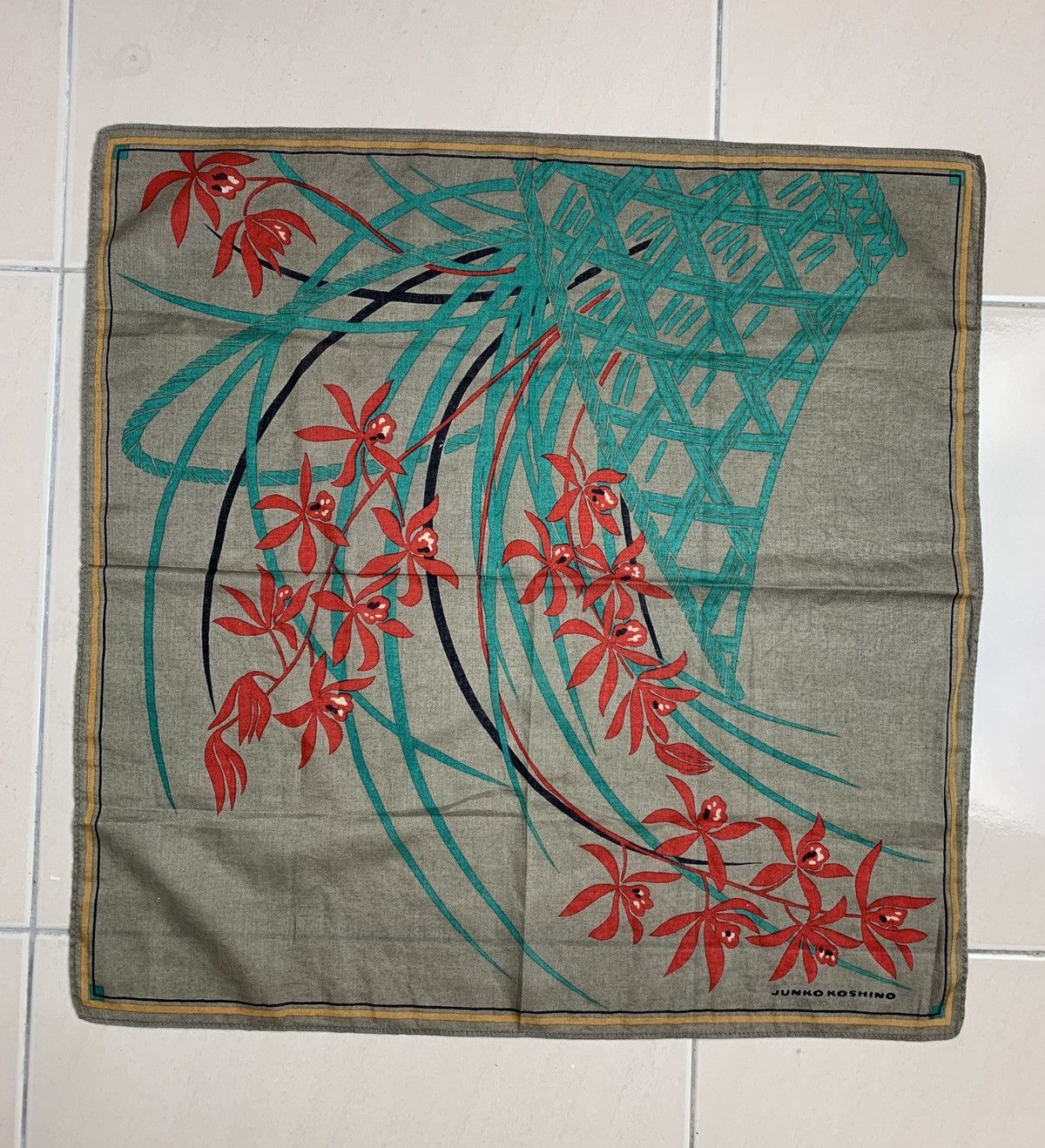 Mr. Junko Junko Koshino Handkerchief Pocketsquares Size ONE SIZE - 3 Thumbnail