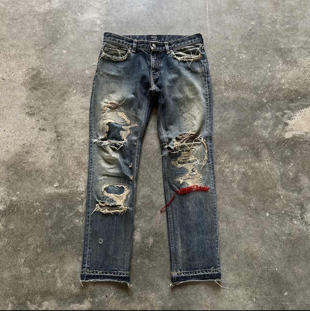Undercover Undercover 68 FW09 Red Yarn denim | Grailed