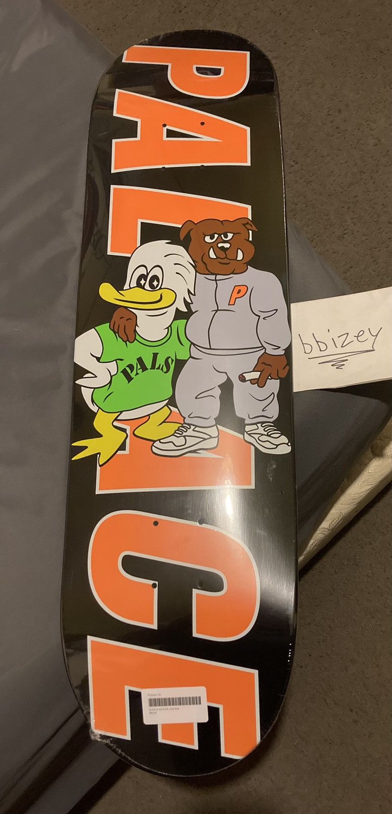 Palace Duck & Dog 8.6 Skateboard Deck Black