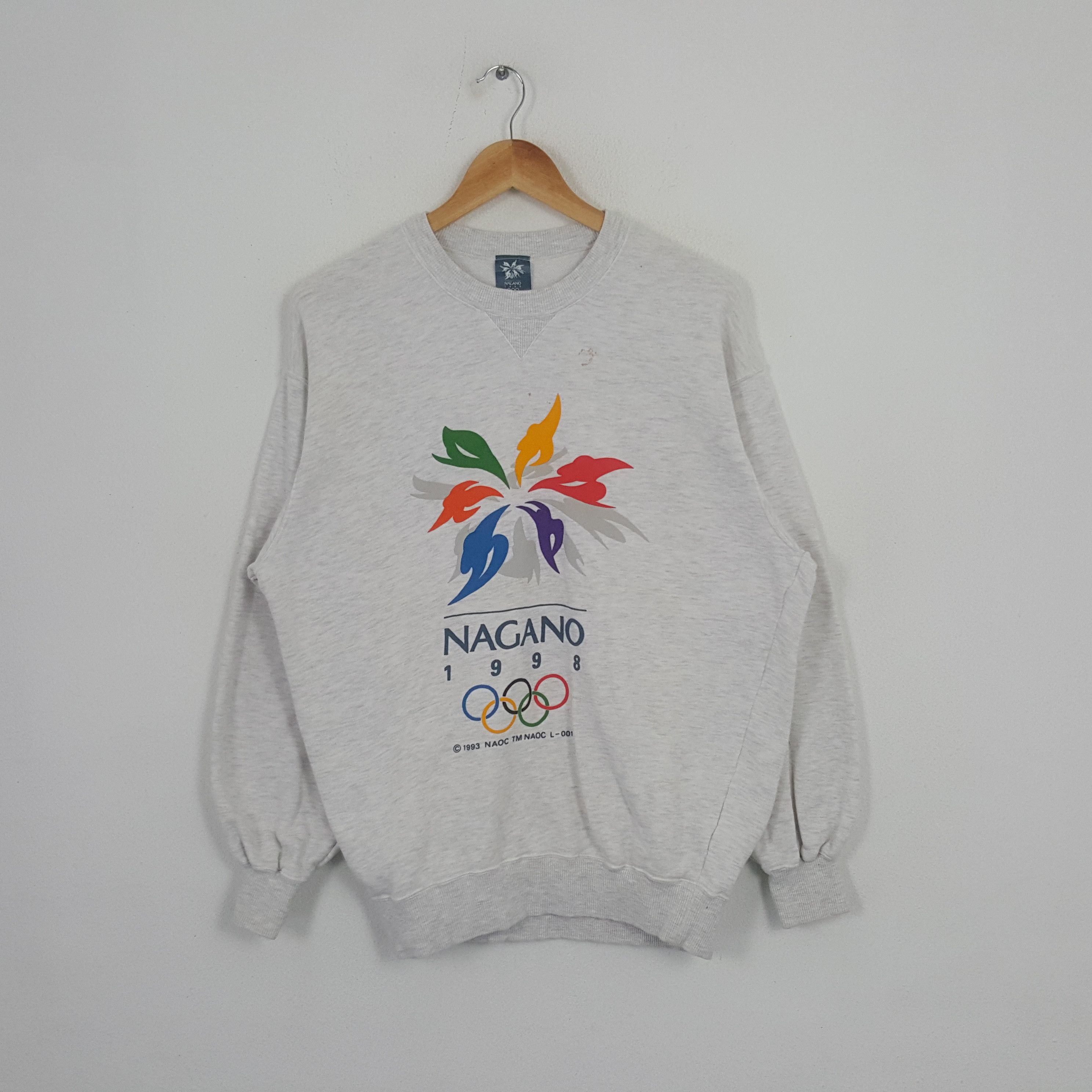 Mizuno Vintage 90's Nagano 1998 Japanese Olympic Games Sweatshirt Size US L / EU 52-54 / 3 - 1 Thumbnail