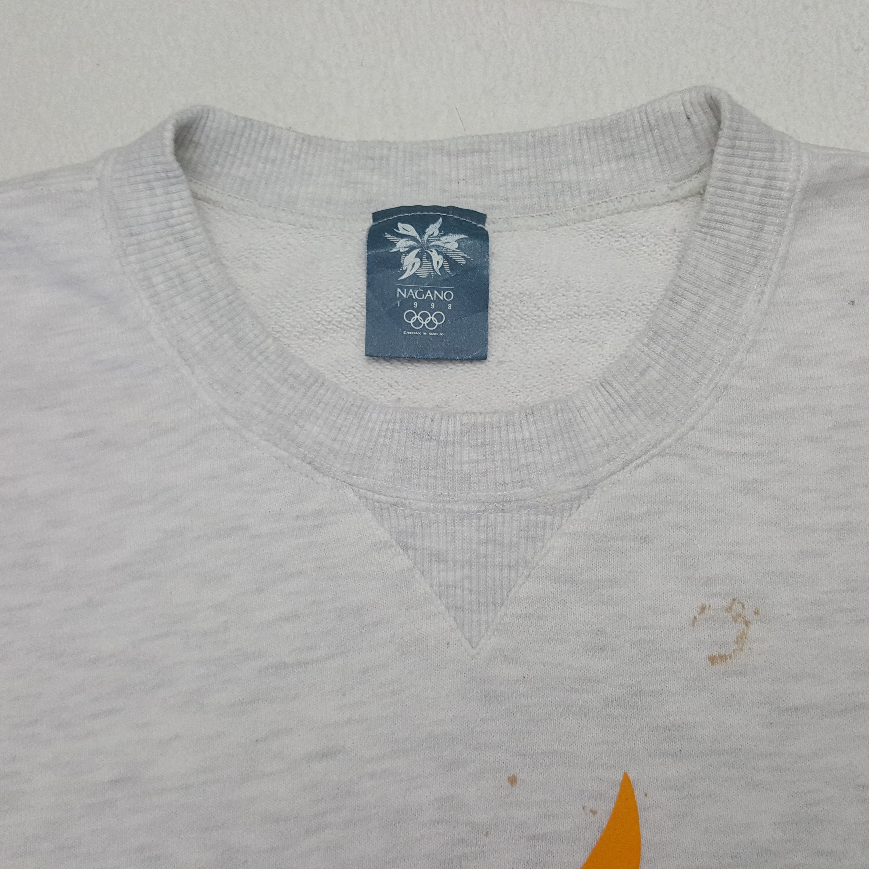 Mizuno Vintage 90's Nagano 1998 Japanese Olympic Games Sweatshirt Size US L / EU 52-54 / 3 - 4 Thumbnail