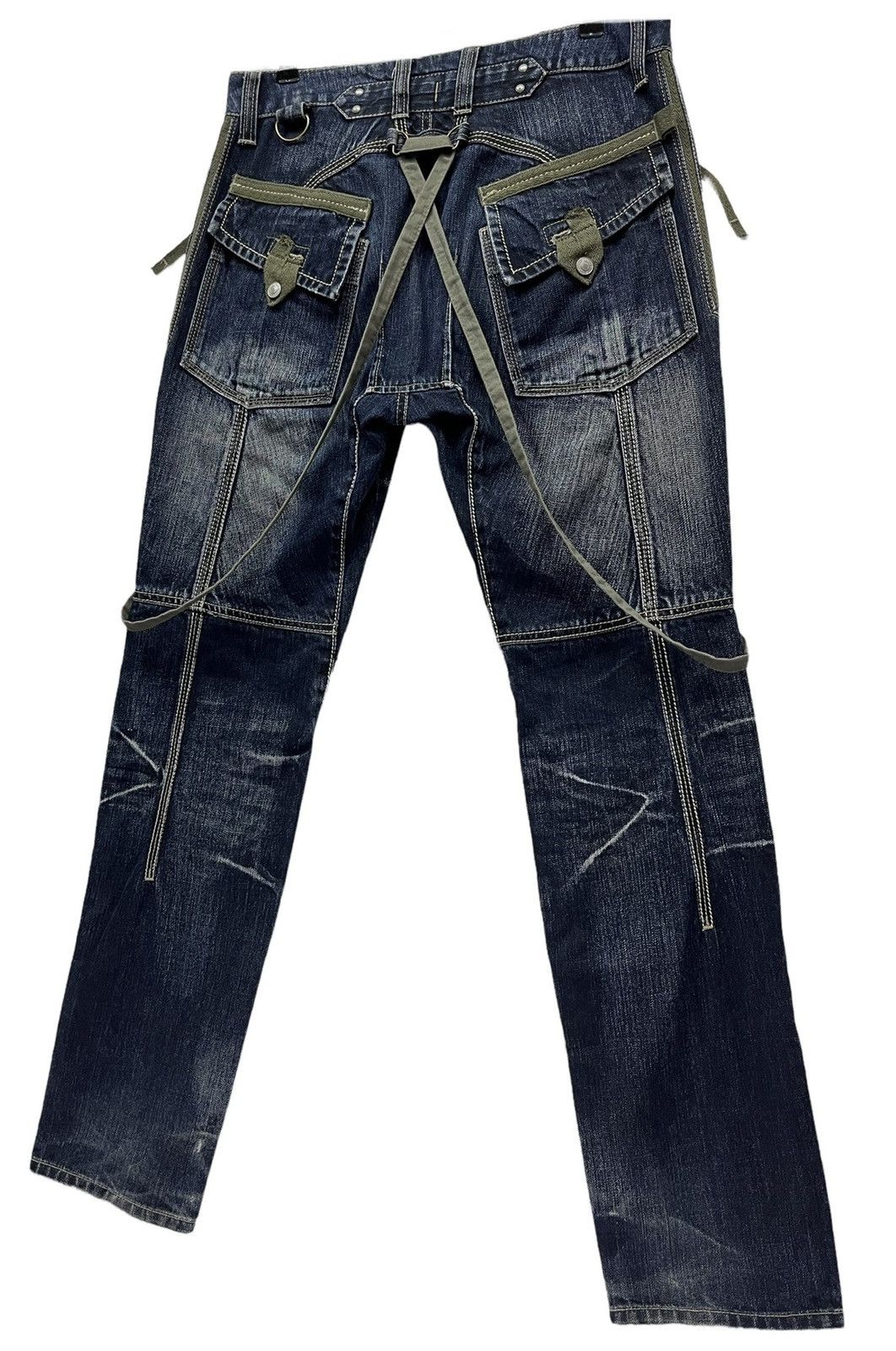 PPFM 🔥PPFM Distressed Punk Custom Performance Bondage Suspender Size US 31 - 1 Thumbnail