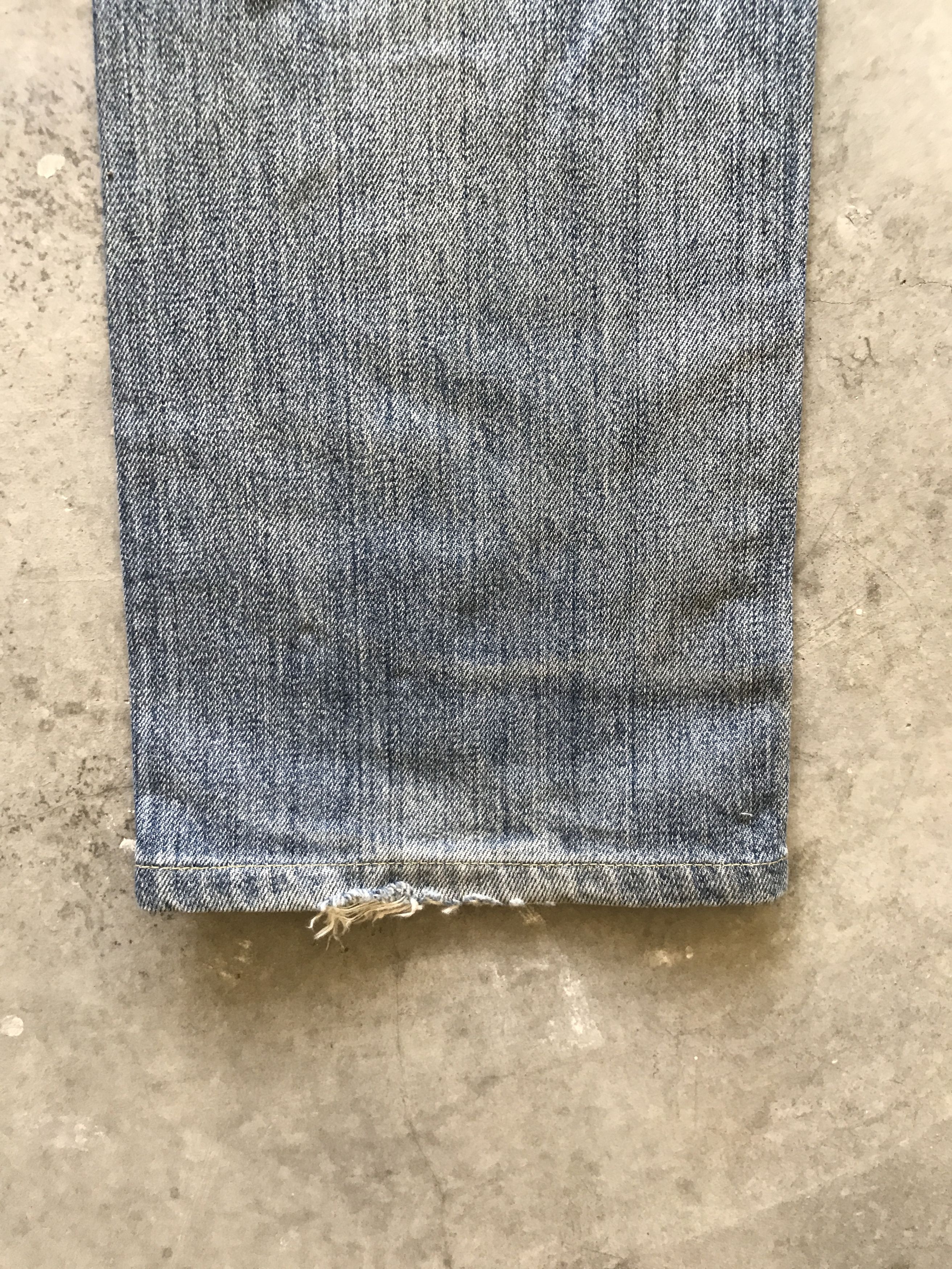 Levi's VLEV61-Levis 501 Light Distressed Nirvana Style Jeans Size US 29 - 11 Thumbnail