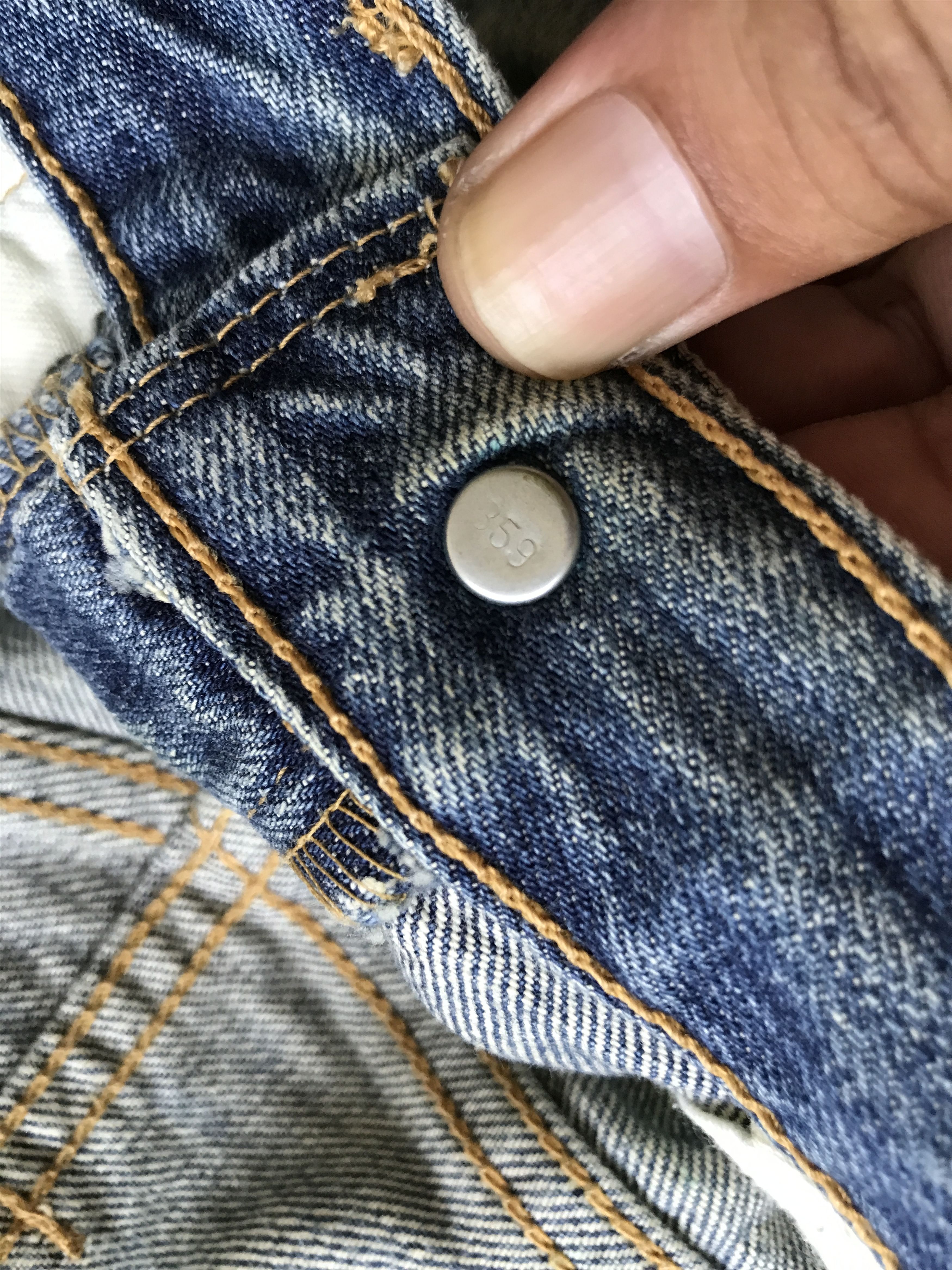 Levi's VLEV61-Levis 501 Light Distressed Nirvana Style Jeans Size US 29 - 6 Thumbnail