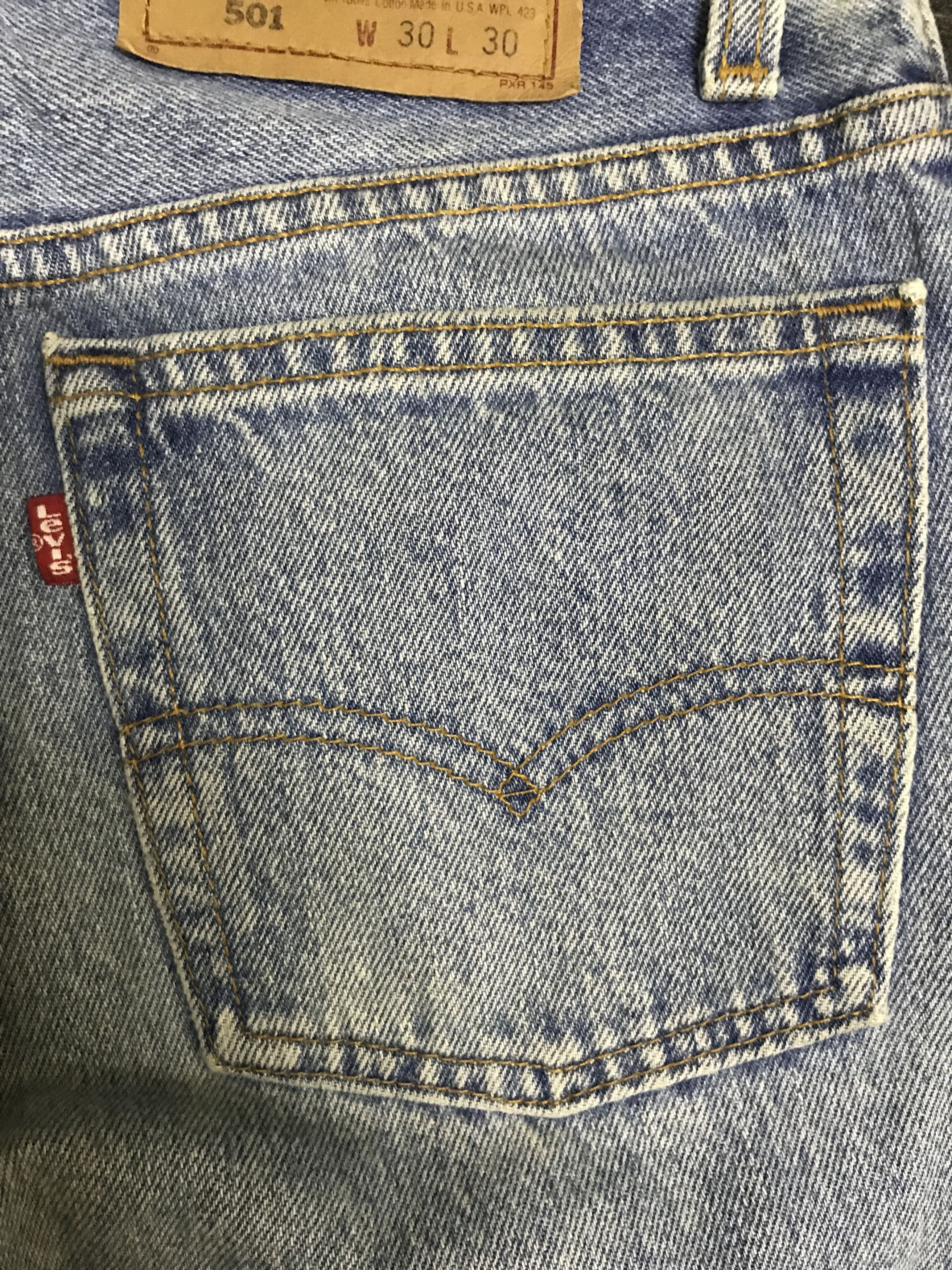Levi's VLEV130-Vtg Levis 501 Light Wash Jeans Size US 30 / EU 46 - 12 Thumbnail