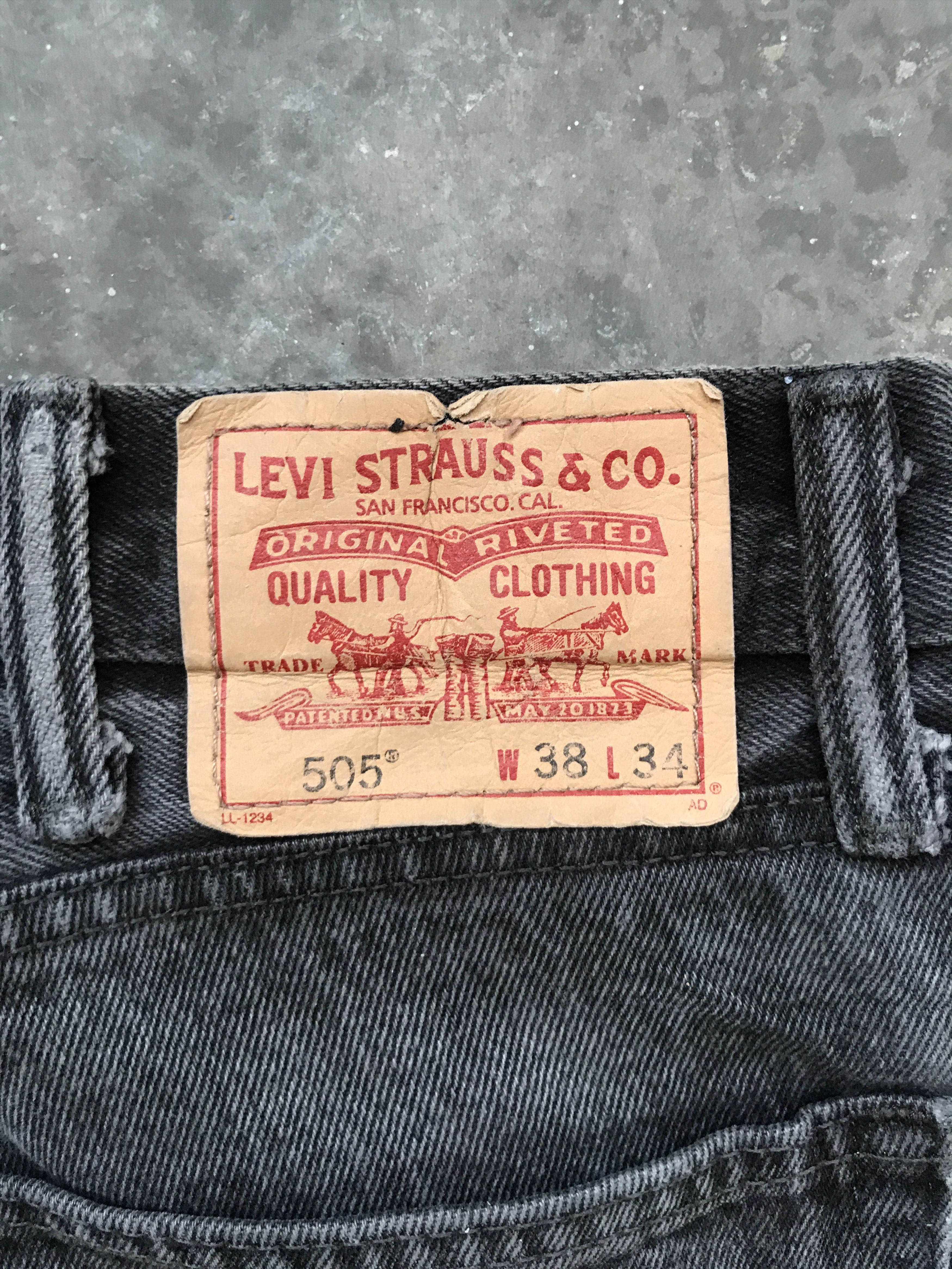 Levi's VLEV42 - Levis 505 Black Jeans Size US 38 / EU 54 - 13 Thumbnail