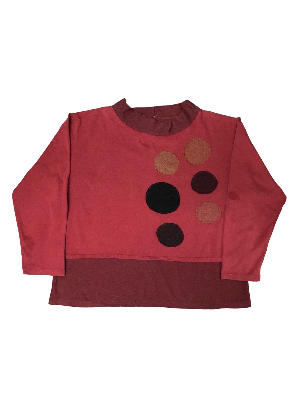 Japanese Brand × Vintage VINTAGE ART RUNWAYJAPAN CROP SQUARE SHIRT CIRCLE PATCHWORK Size US M / EU 48-50 / 2 - 1 Thumbnail