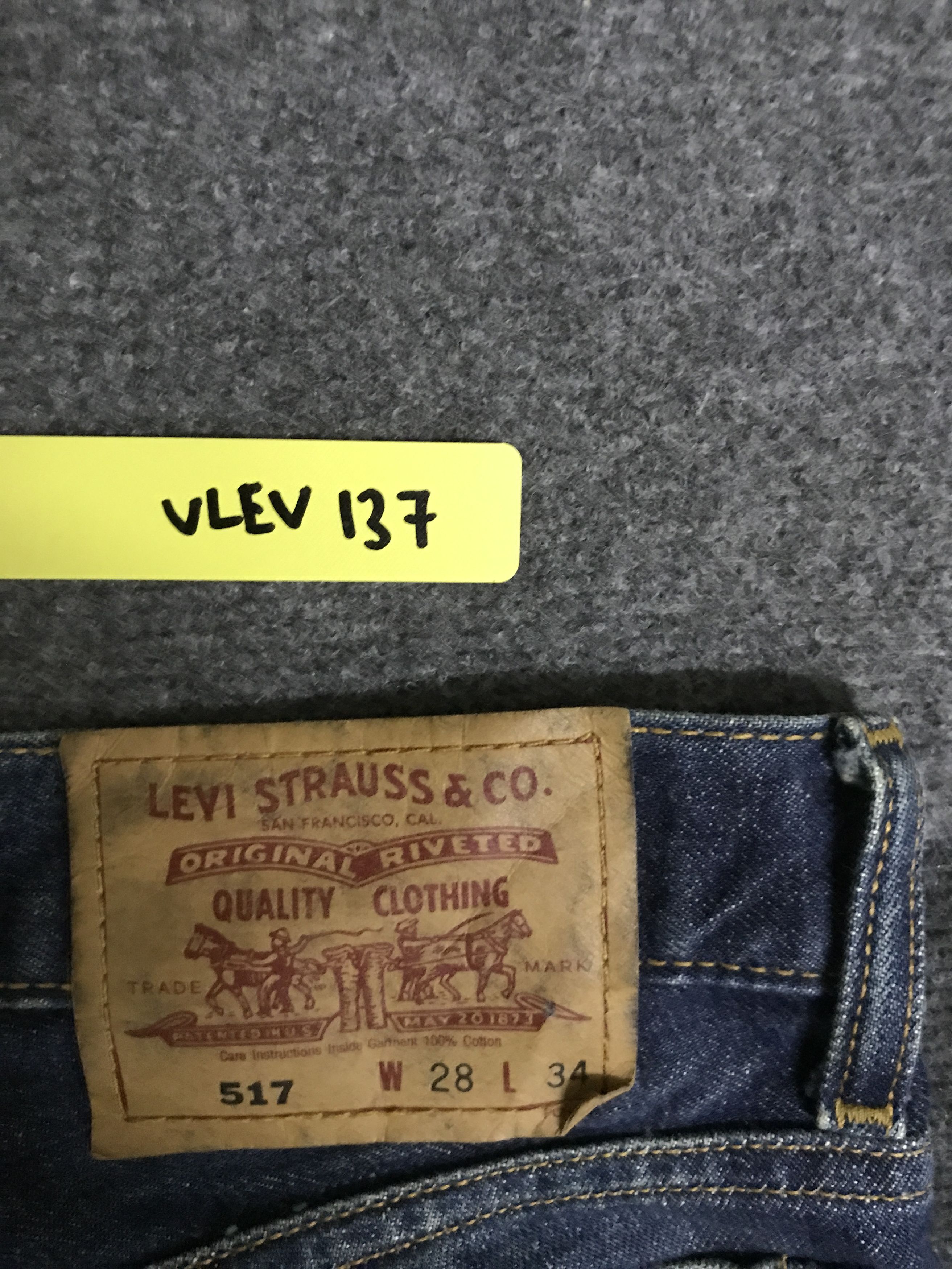Levi's VLEV137-Levis 517 Flare Blue Jeans Size US 28 / EU 44 - 15 Thumbnail