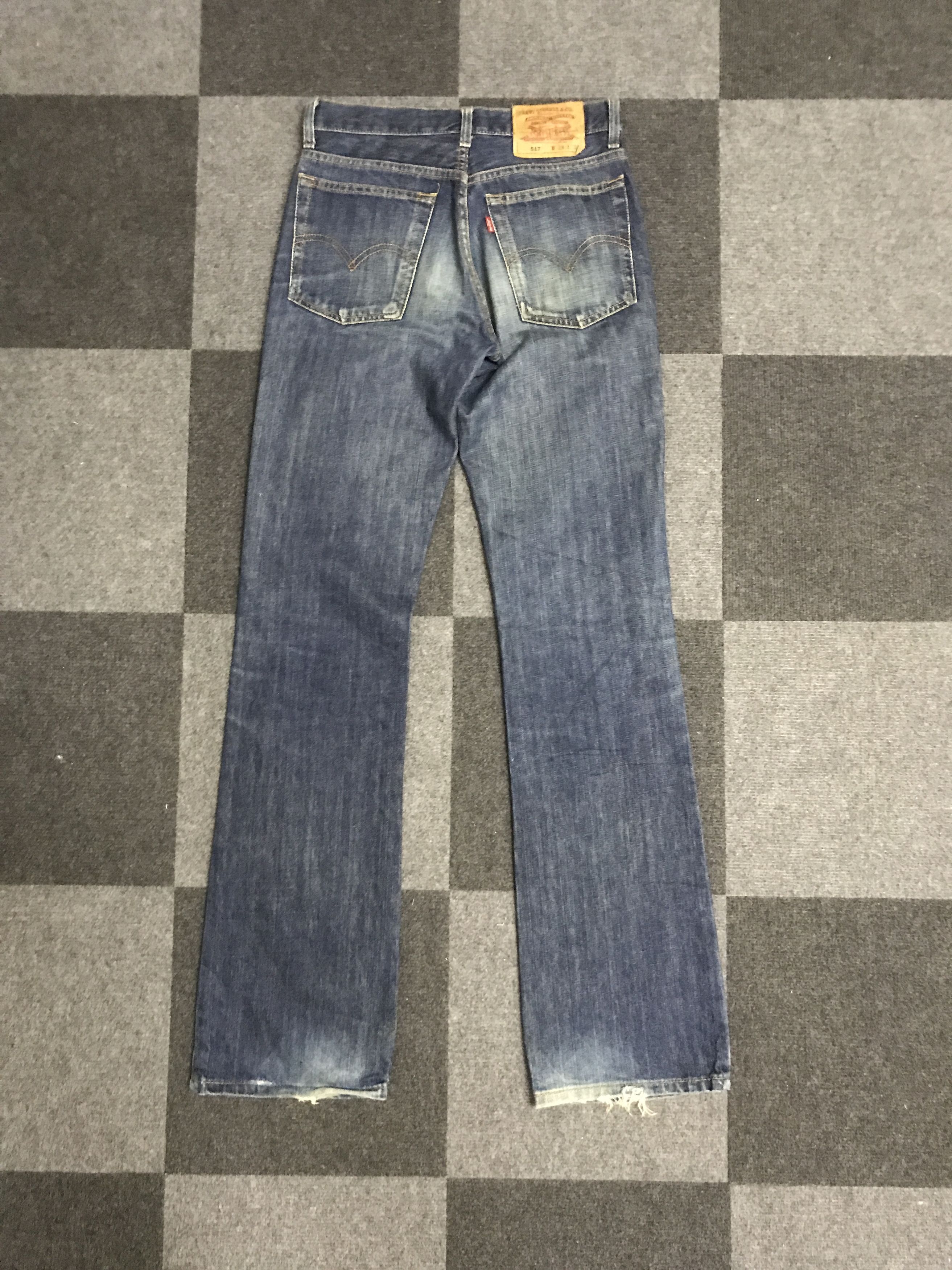 Levi's VLEV137-Levis 517 Flare Blue Jeans Size US 28 / EU 44 - 7 Thumbnail
