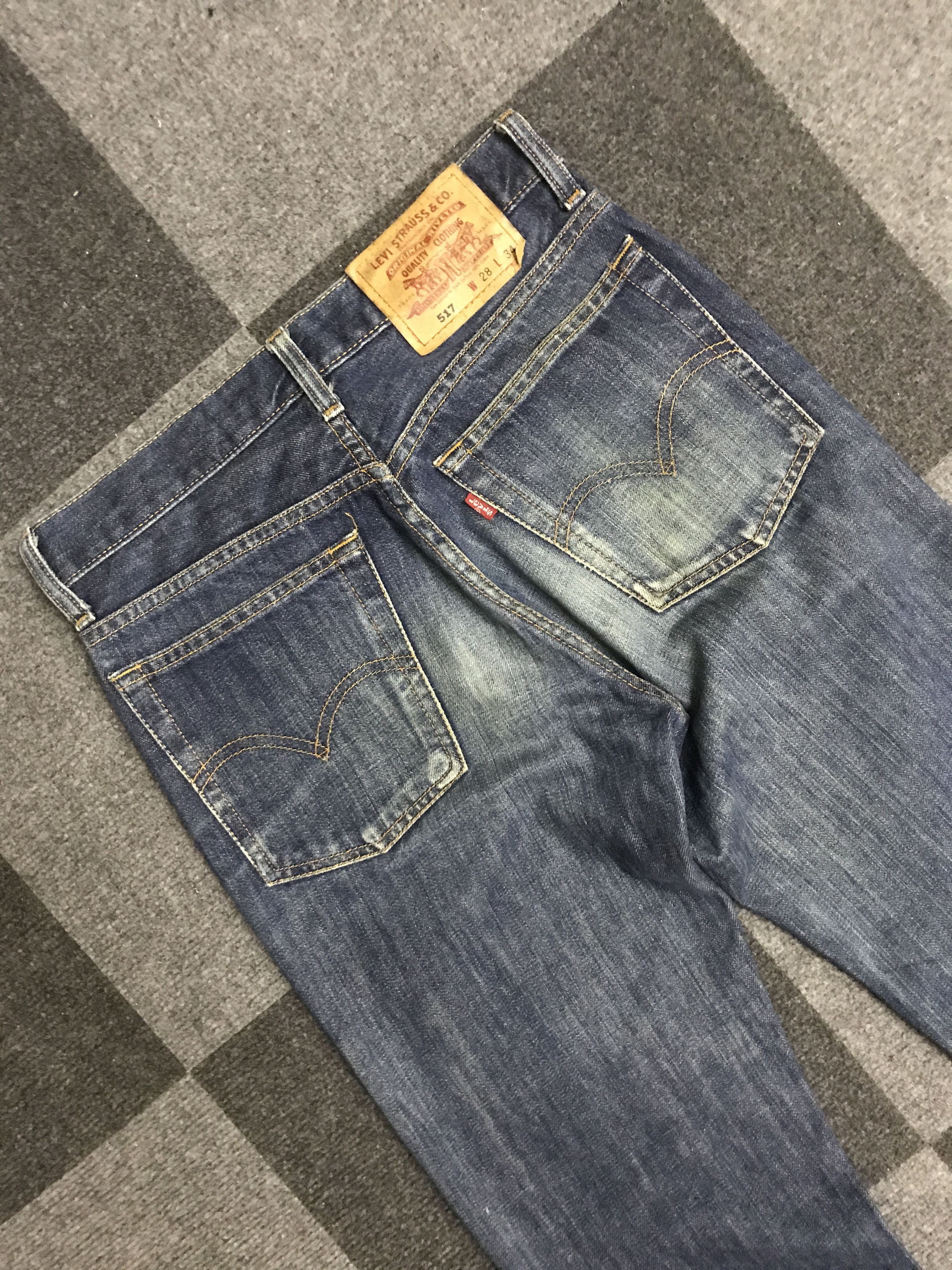 Levi's VLEV137-Levis 517 Flare Blue Jeans Size US 28 / EU 44 - 8 Thumbnail