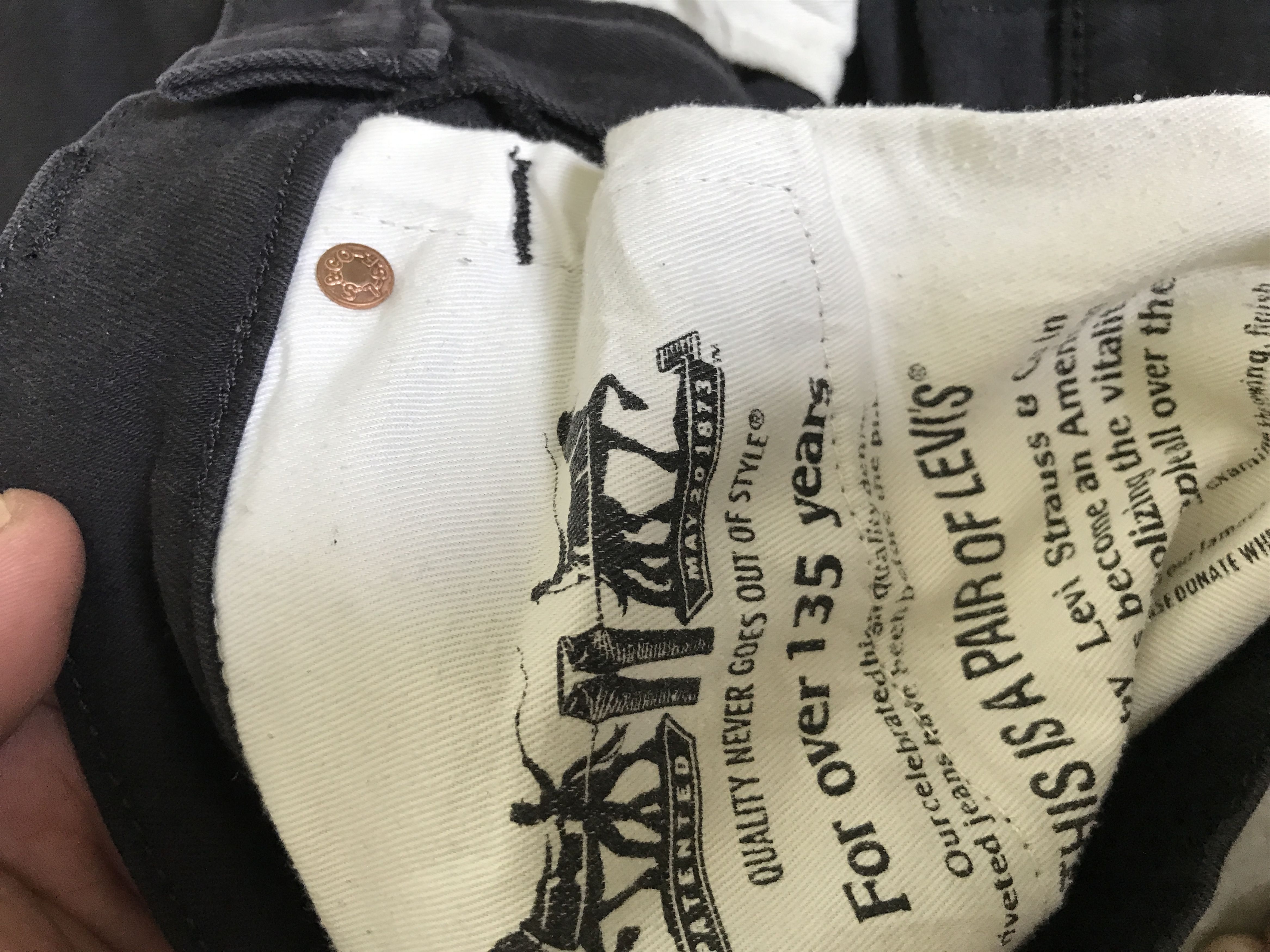 Levi's VLEV37 - Levis 502 Black Pant Size US 32 / EU 48 - 8 Thumbnail