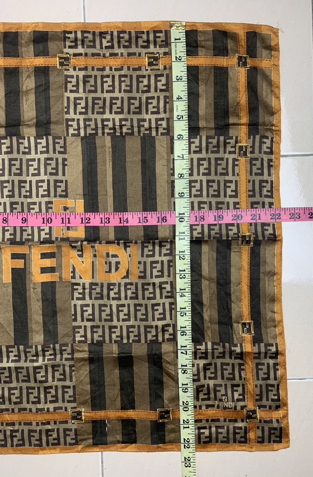 Vintage Fendi Handkerchief Pocketsquares Size ONE SIZE - 8 Thumbnail
