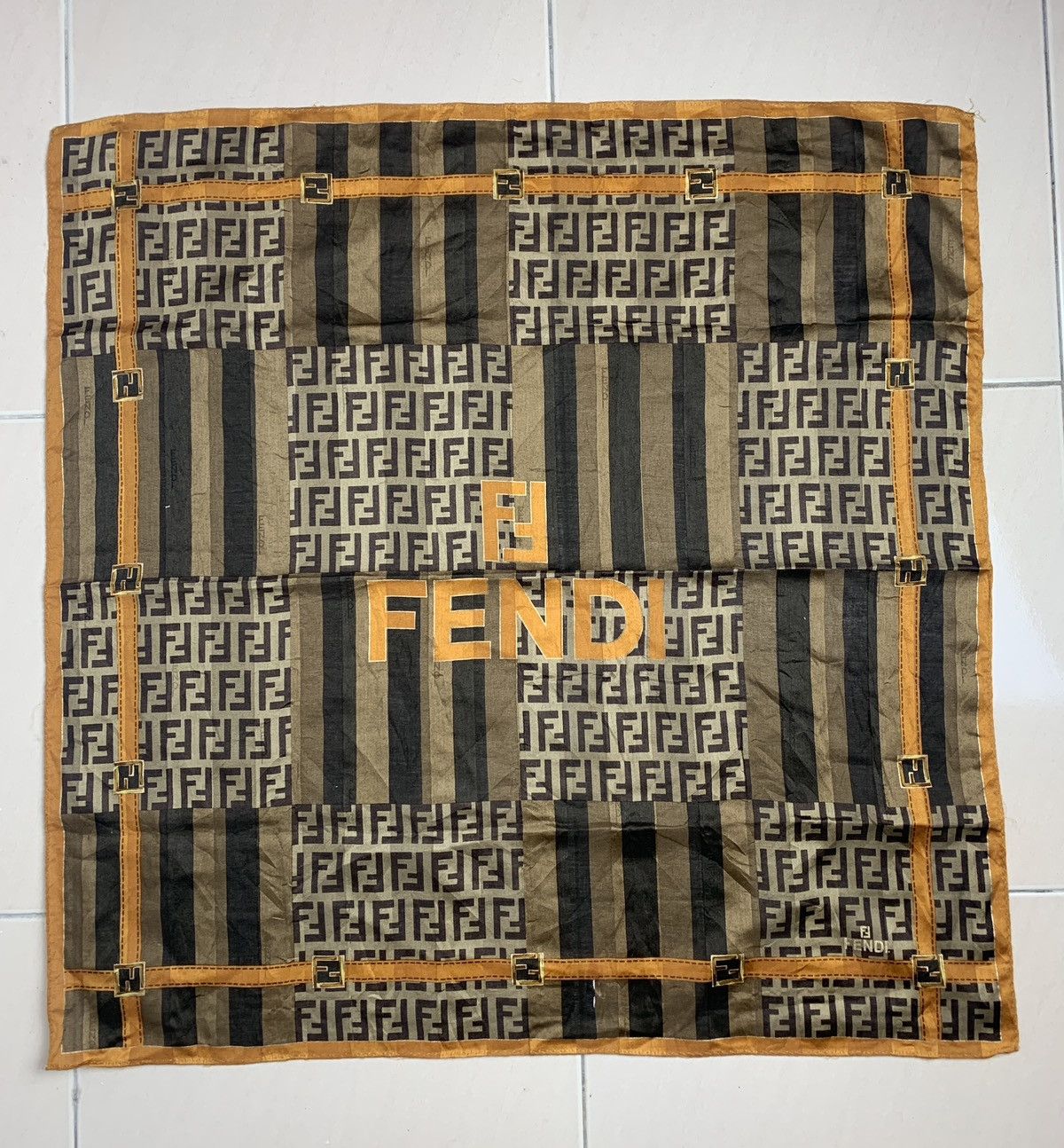 Vintage Fendi Handkerchief Pocketsquares Size ONE SIZE - 3 Thumbnail
