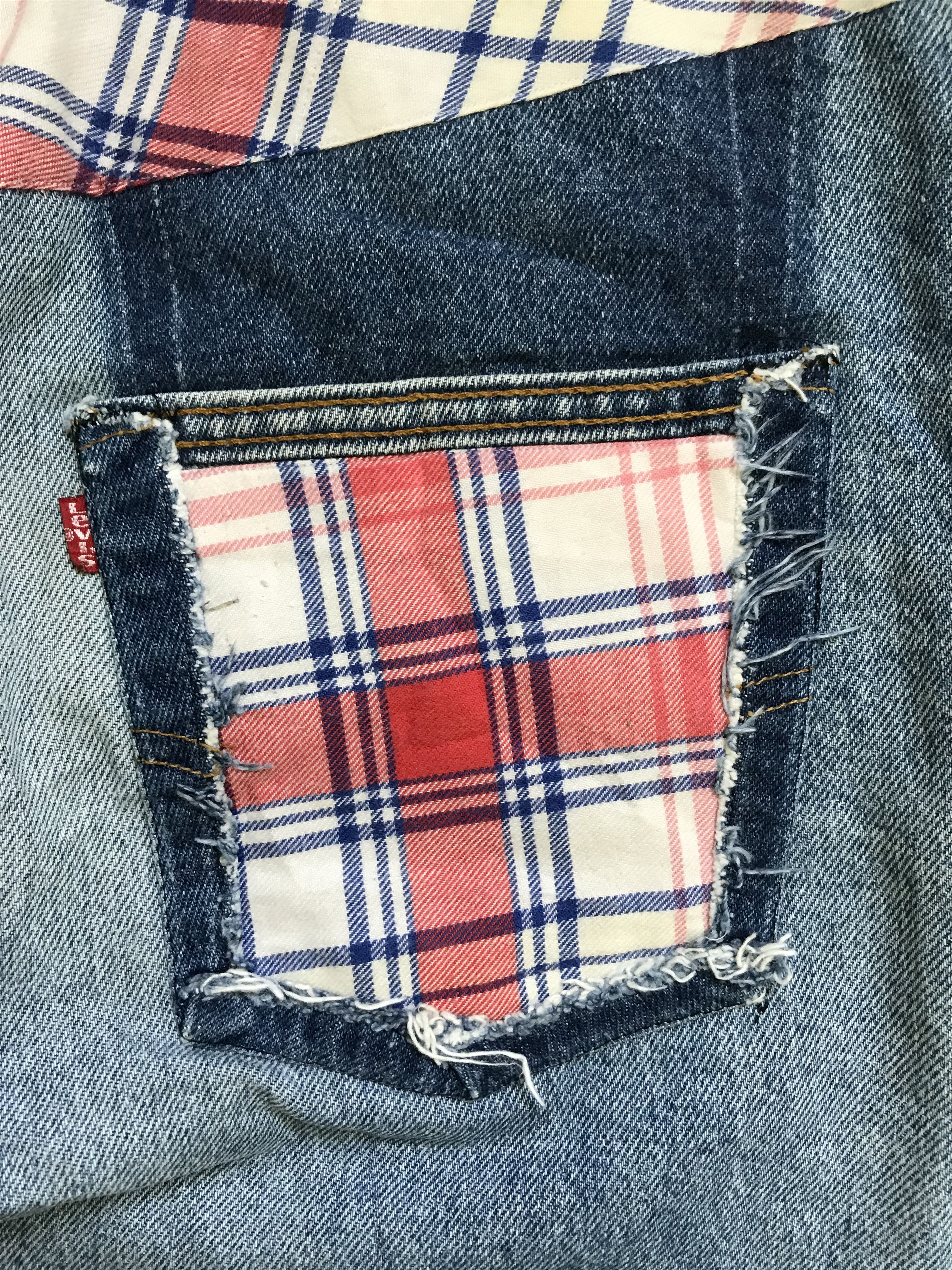 Levi's × Mickey Mouse VLEV11 - Vintage 80s Levis x Mickey Mouse Rebuild Denim Size US 31 - 14 Thumbnail