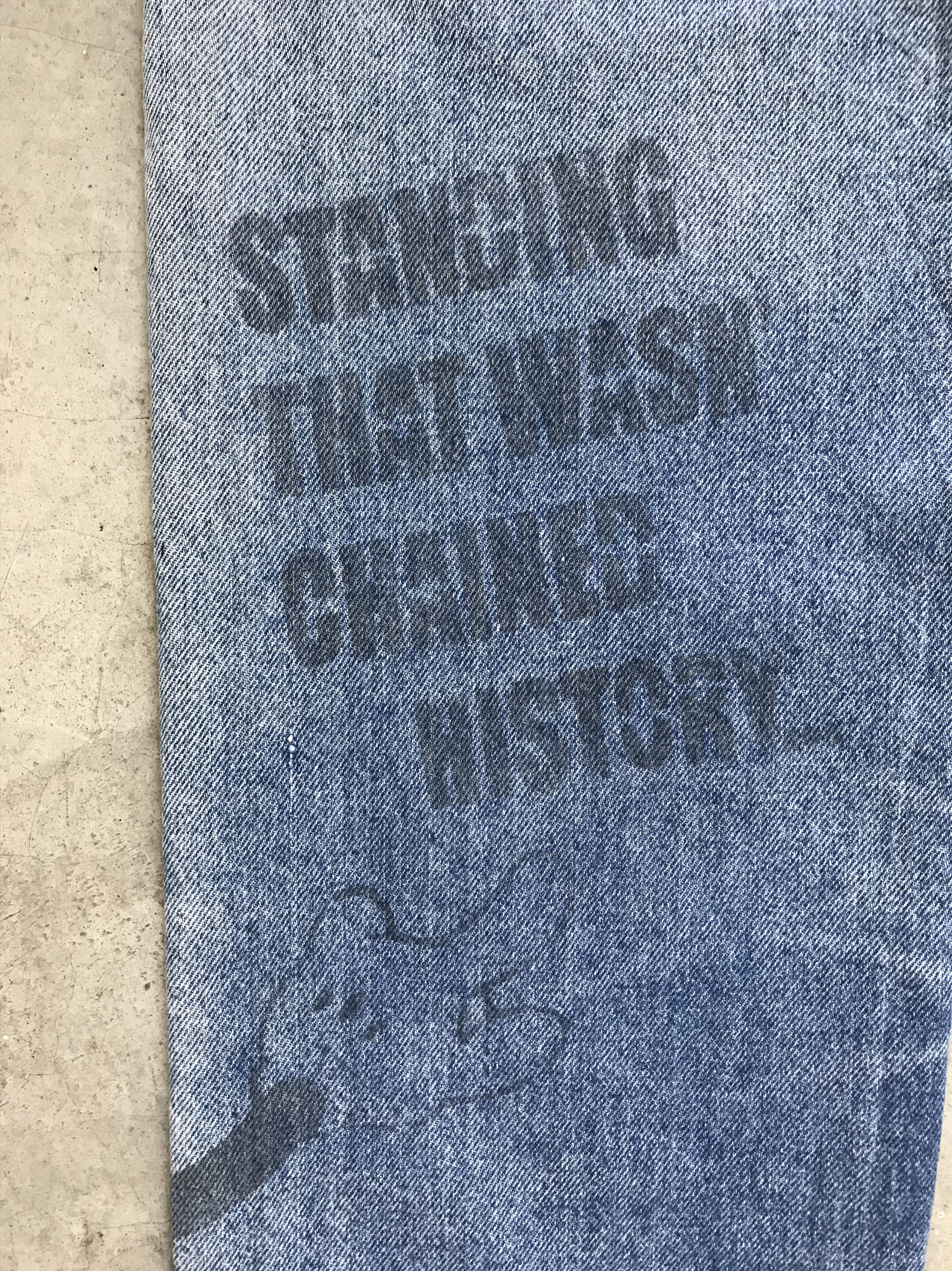 Levi's × Mickey Mouse VLEV11 - Vintage 80s Levis x Mickey Mouse Rebuild Denim Size US 31 - 12 Thumbnail