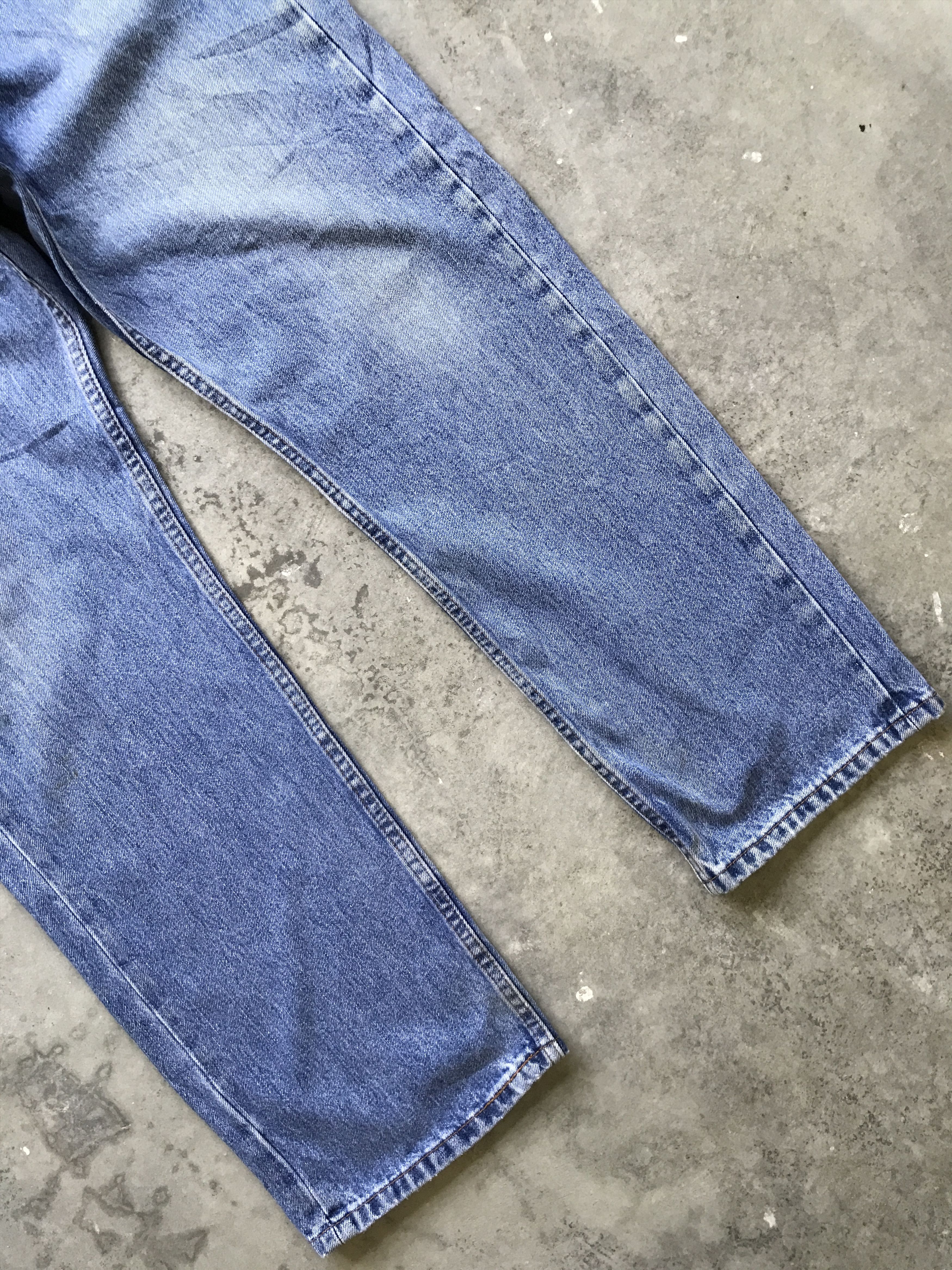 Levi's VLEV54 - Levis 505 Light Wash Regular Jeans Size US 37 - 3 Thumbnail