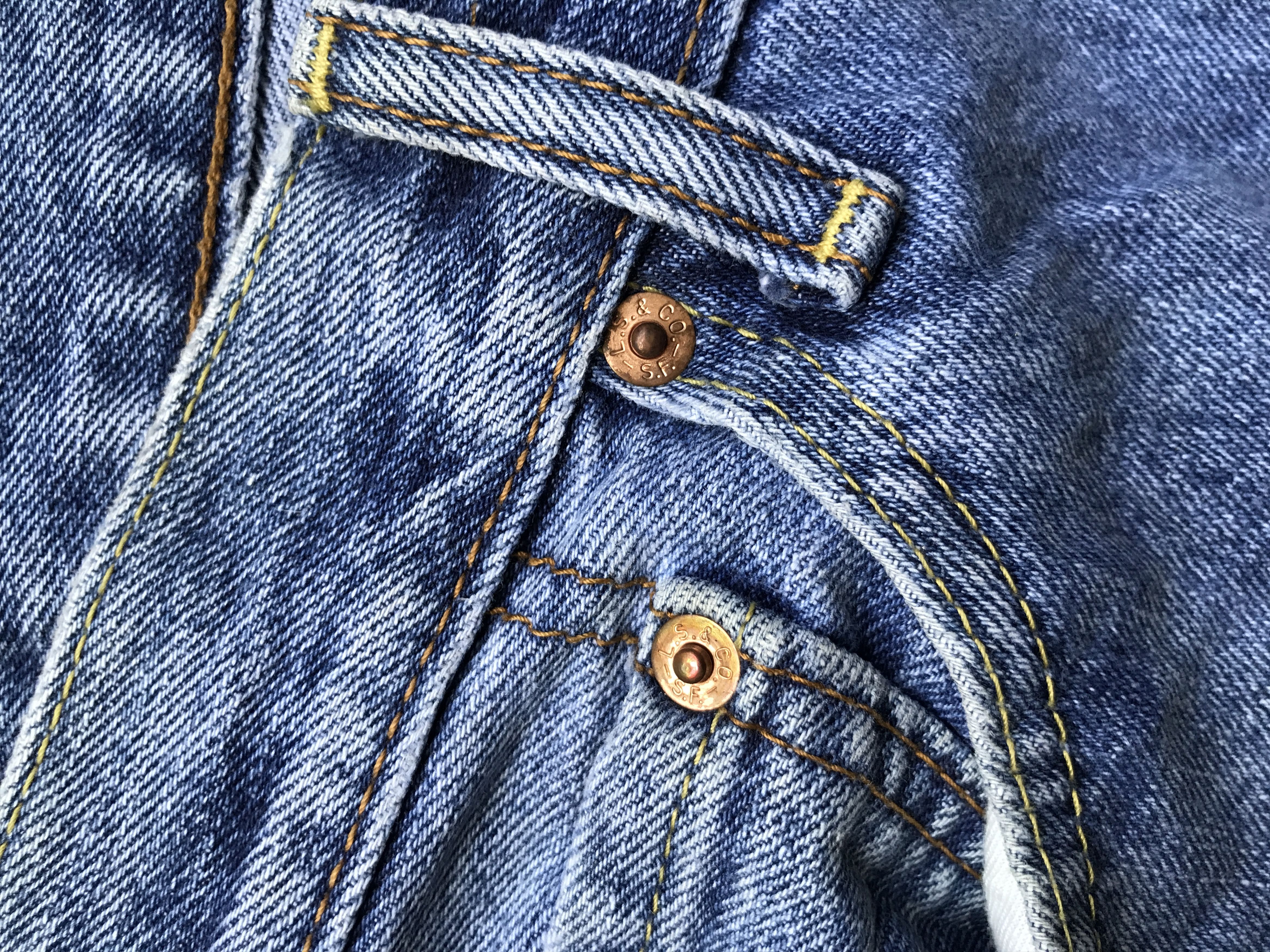 Levi's VLEV54 - Levis 505 Light Wash Regular Jeans Size US 37 - 6 Thumbnail
