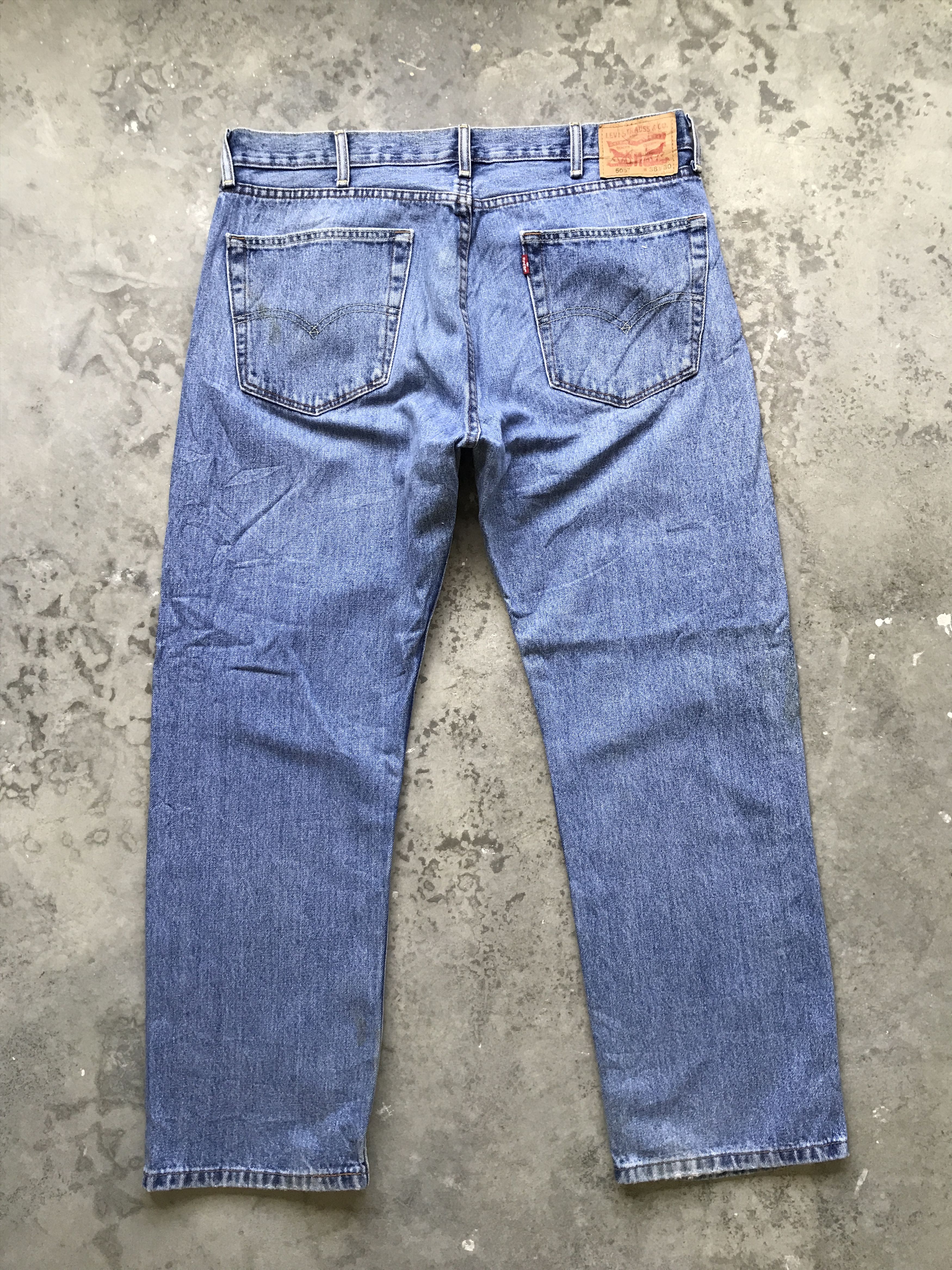 Levi's VLEV54 - Levis 505 Light Wash Regular Jeans Size US 37 - 9 Thumbnail