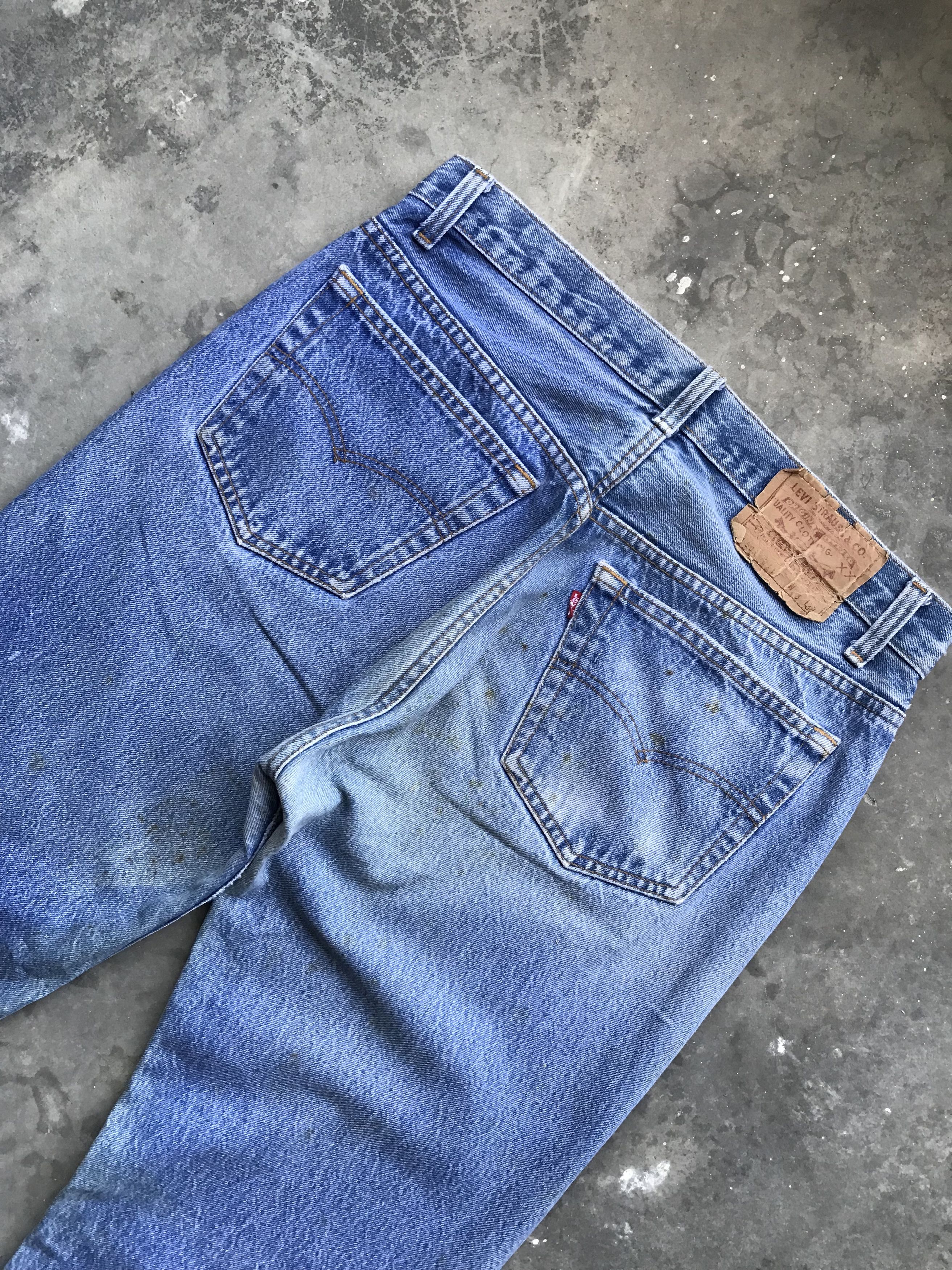 Levi's VLEV14 - Vintage 80s Levis 501 Denim Size US 31 - 11 Thumbnail