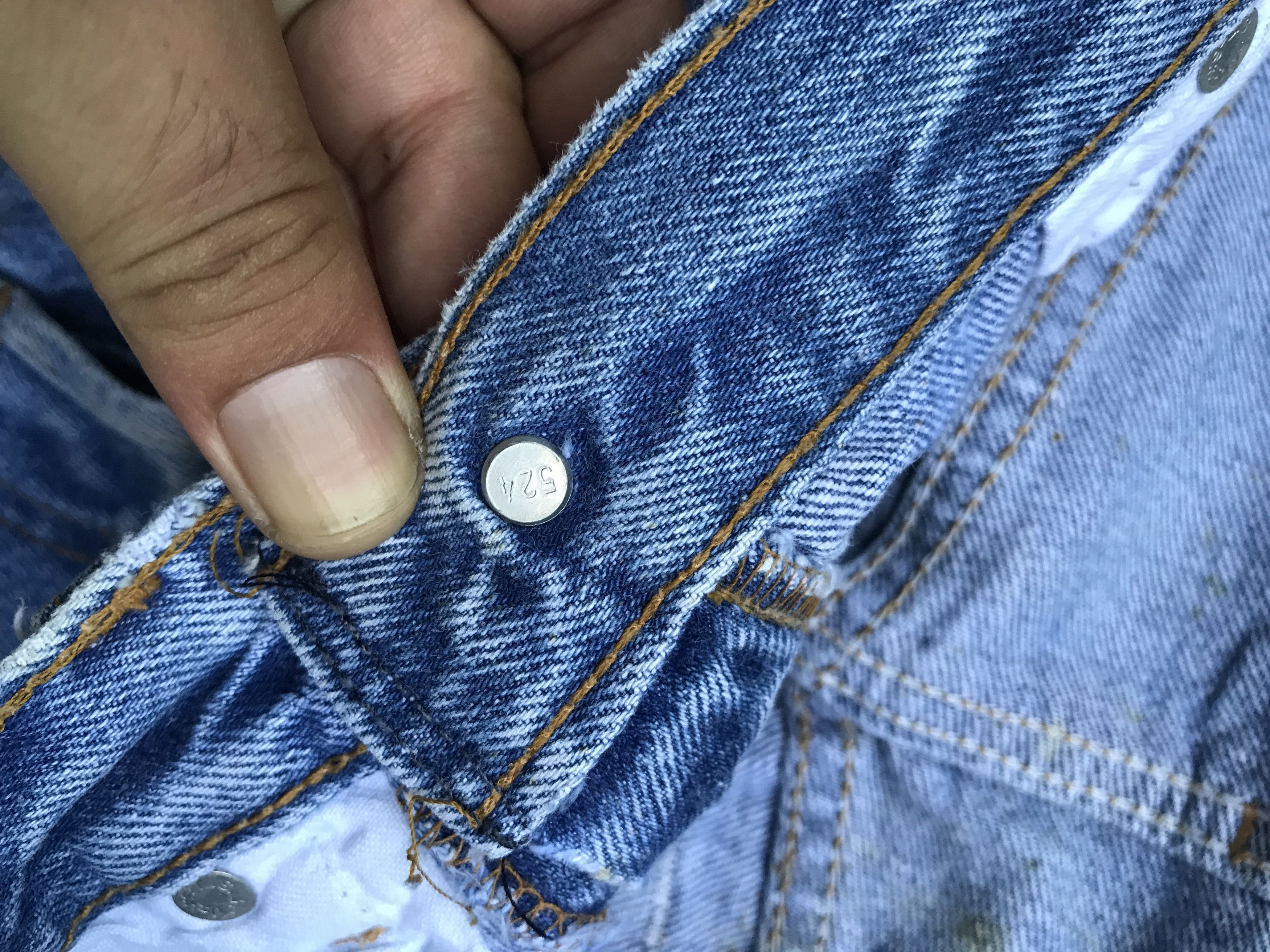 Levi's VLEV14 - Vintage 80s Levis 501 Denim Size US 31 - 10 Thumbnail