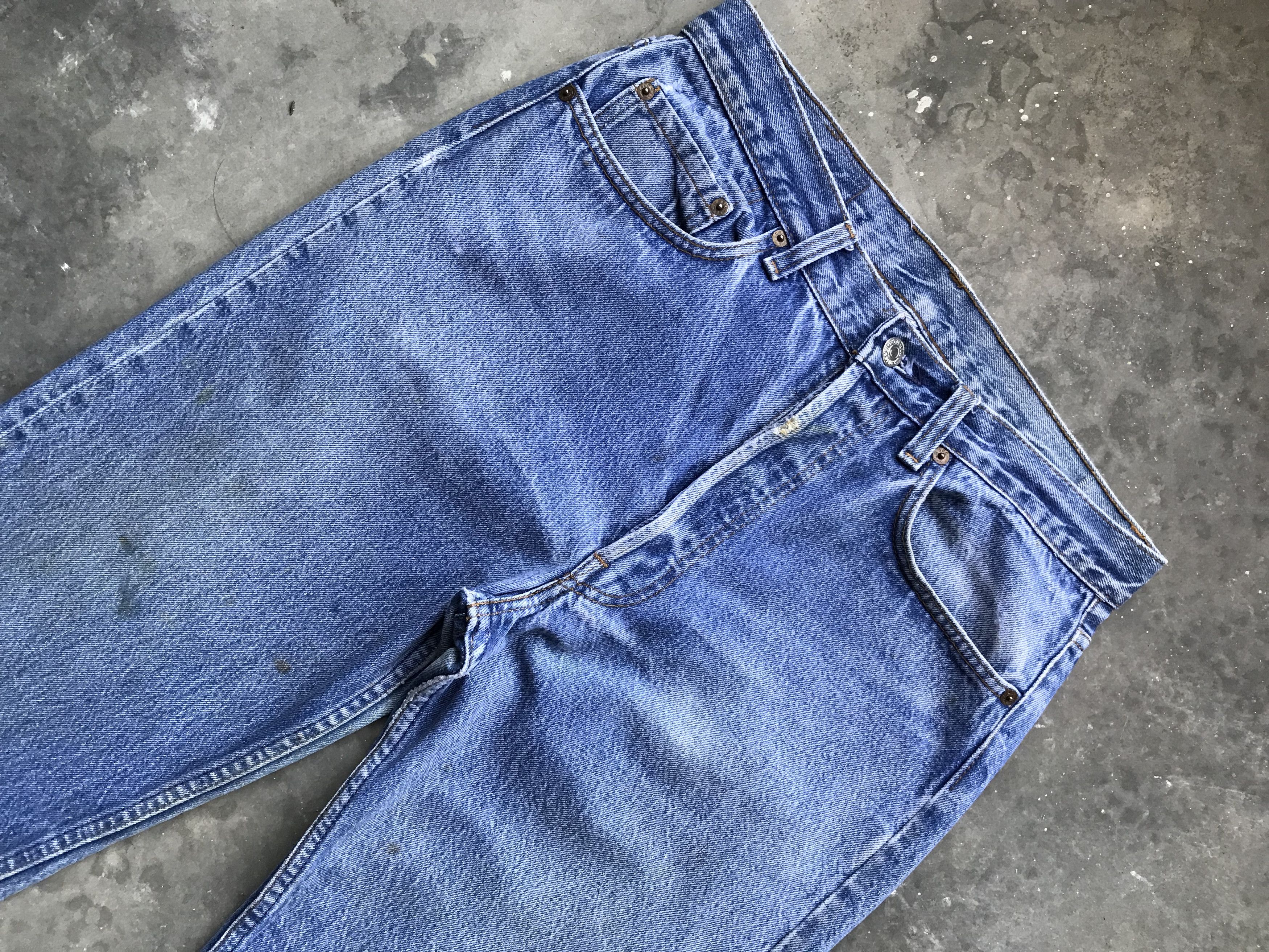 Levi's VLEV14 - Vintage 80s Levis 501 Denim Size US 31 - 3 Thumbnail