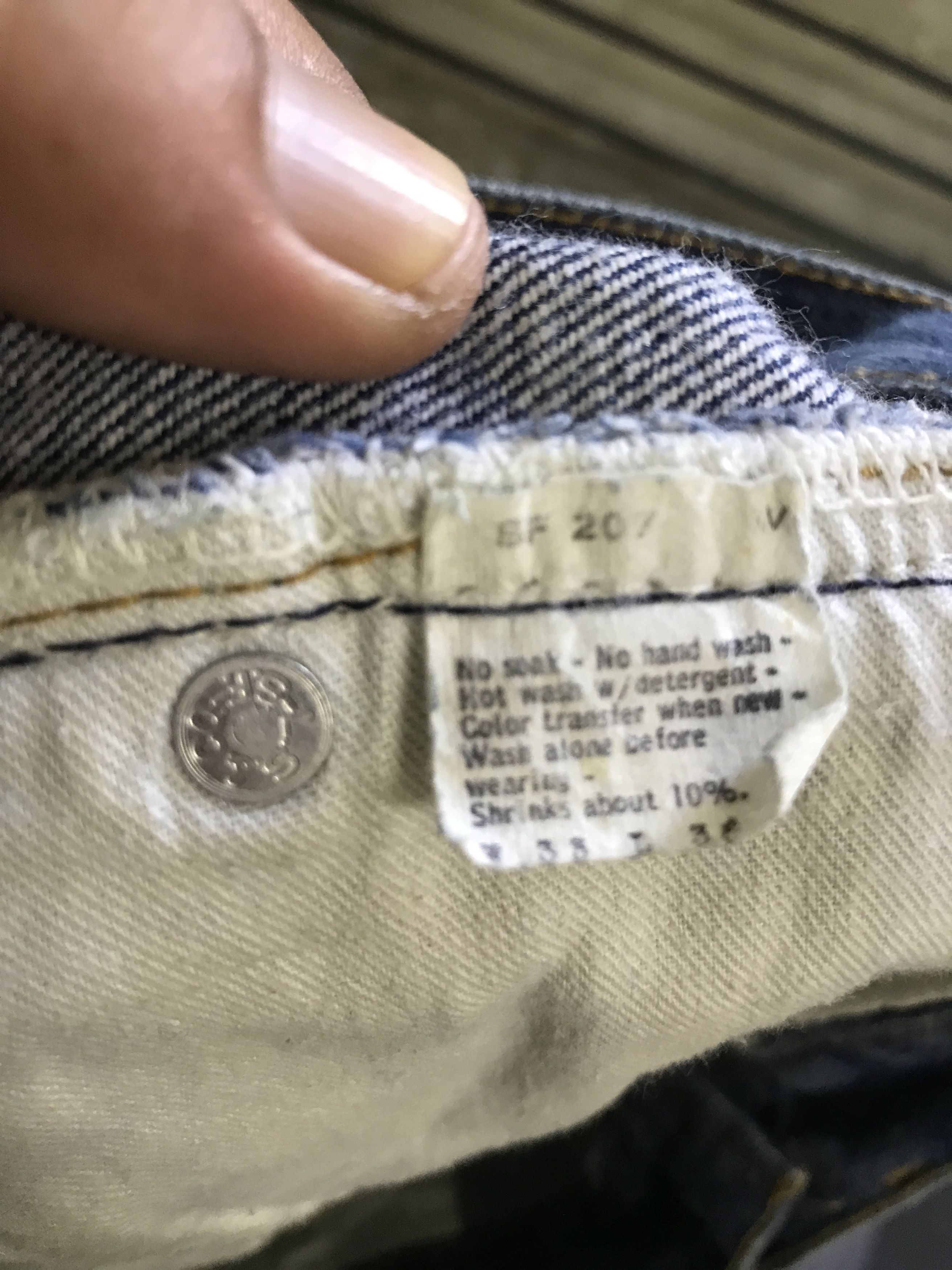 Levi's VLEV92-Vintage 80s Levis 501 Blue Wash Jeans Size US 31 - 14 Thumbnail