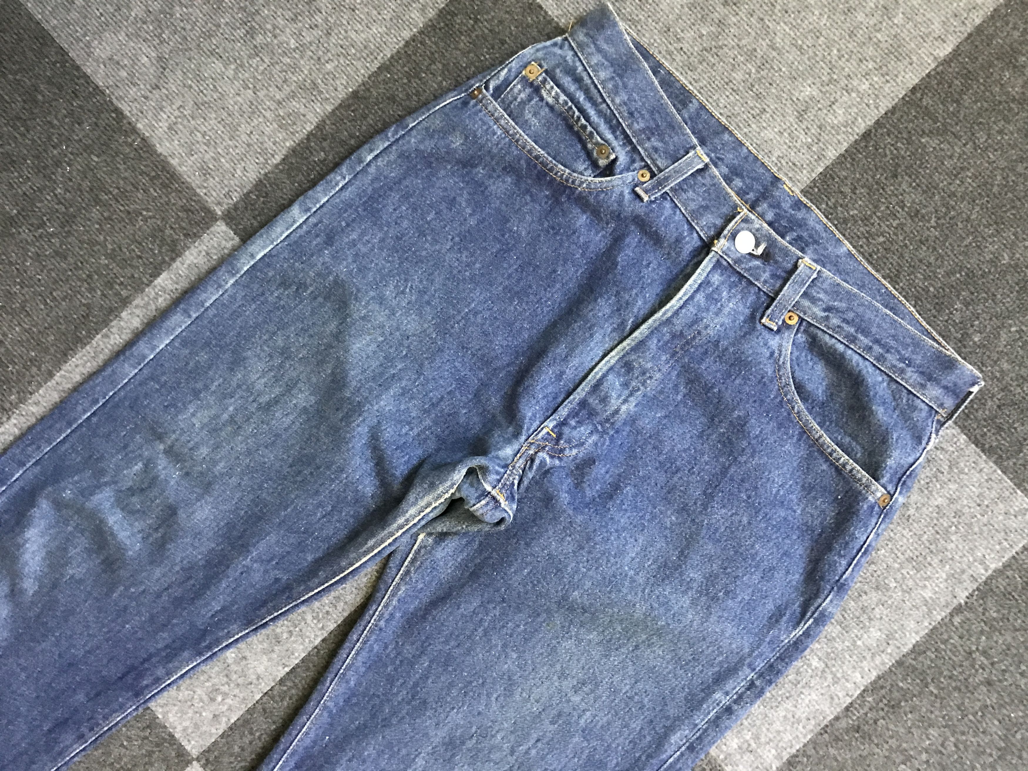 Levi's VLEV92-Vintage 80s Levis 501 Blue Wash Jeans Size US 31 - 2 Thumbnail