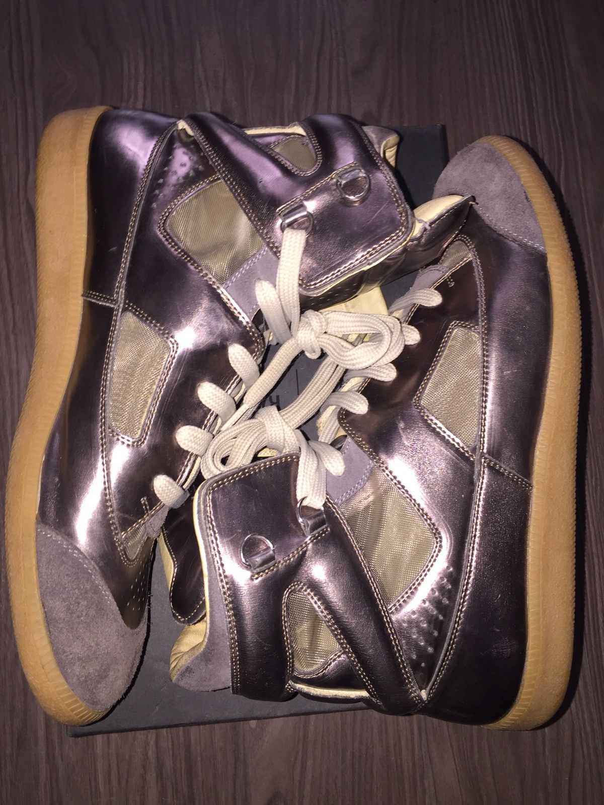 Maison Margiela Line 22 Cut Out Sneaker High Top Trainers