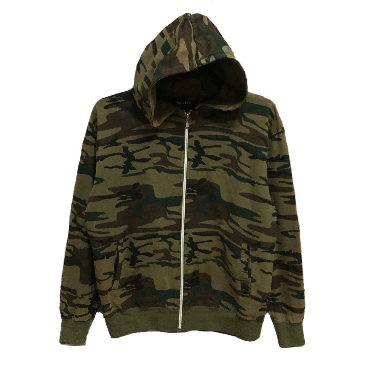 Vintage Wildlife hoodie camouflage army green tiger stripe size L | Grailed