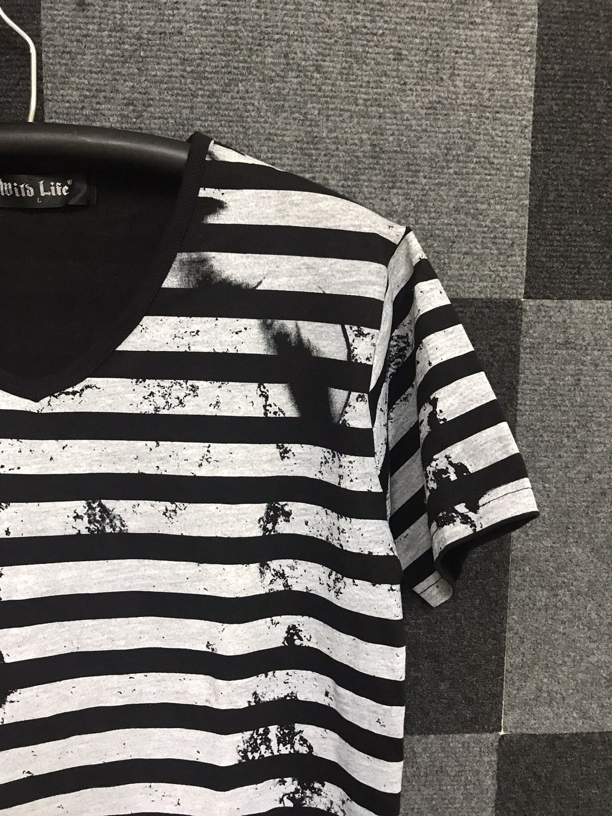 Japanese Brand × Seditionaries Wild Life Seditionaries Prisoner Stripe Pain Splash Short Size L / US 10 / IT 46 - 3 Thumbnail