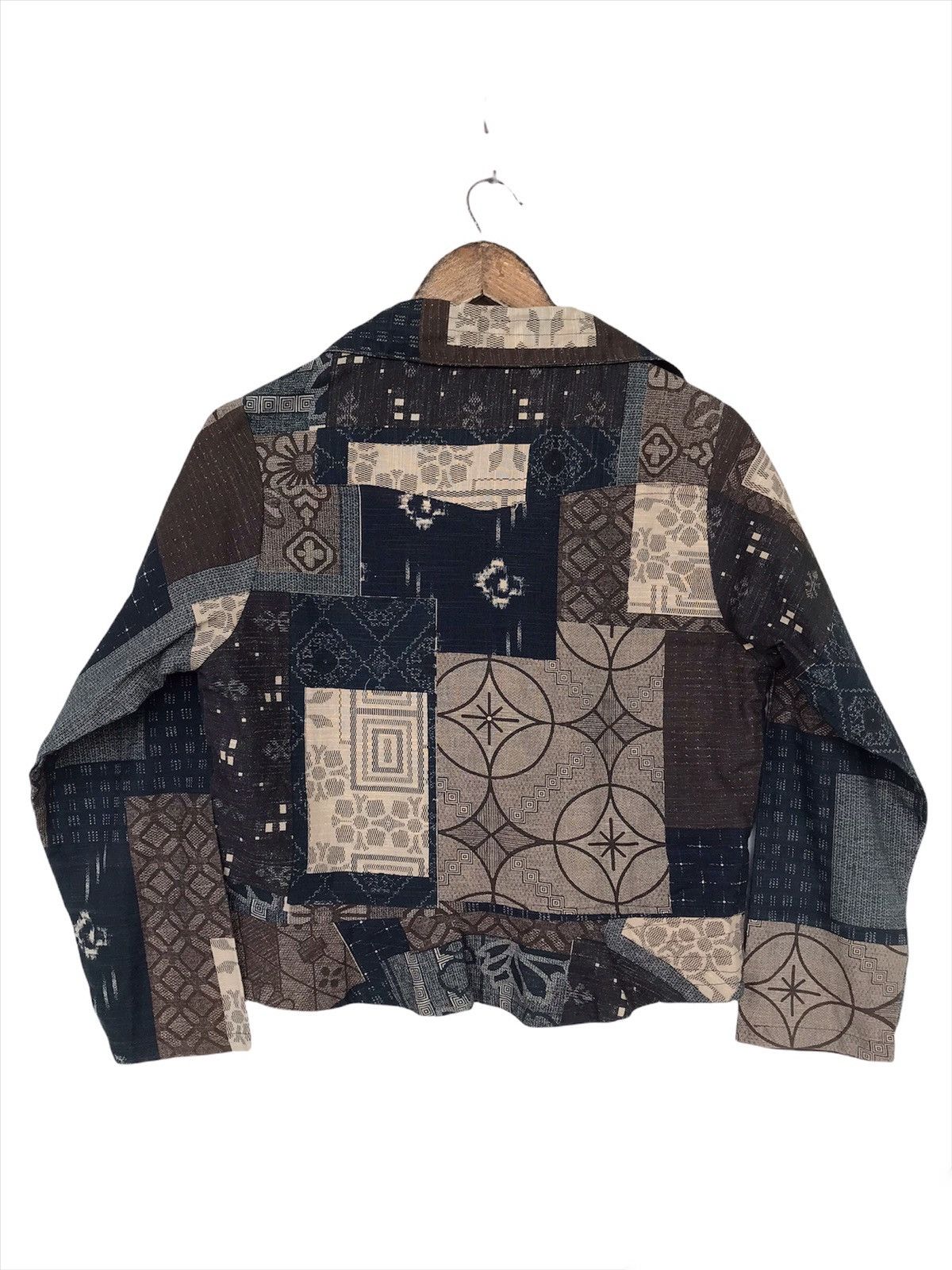 Issey Miyake 💥Vintage Japanese Style Sashiko Patchwork Jacket Size M / US 6-8 / IT 42-44 - 3 Thumbnail