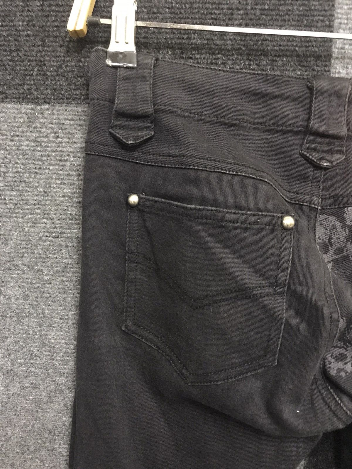 Japanese Brand × Seditionaries Punk ALGONQUINS Half Skull Full Print Skinny PANT Size 26" / US 2 / IT 38 - 12 Thumbnail