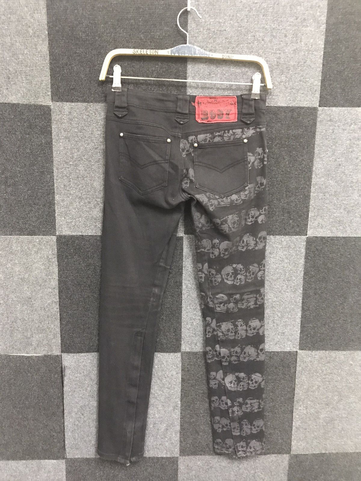Japanese Brand × Seditionaries Punk ALGONQUINS Half Skull Full Print Skinny PANT Size 26" / US 2 / IT 38 - 9 Thumbnail