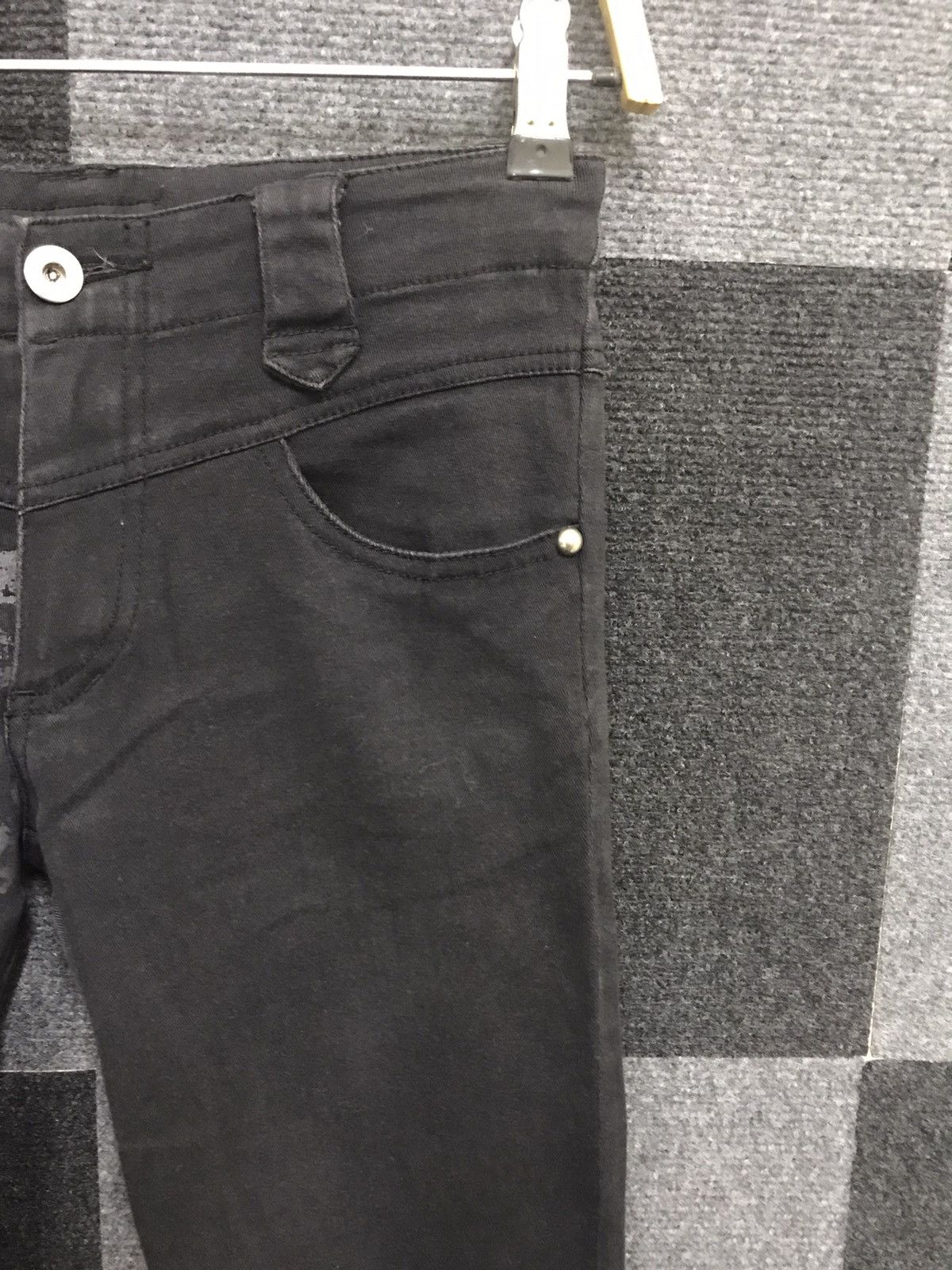Japanese Brand × Seditionaries Punk ALGONQUINS Half Skull Full Print Skinny PANT Size 26" / US 2 / IT 38 - 4 Thumbnail