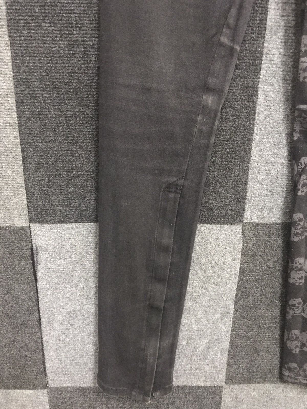 Japanese Brand × Seditionaries Punk ALGONQUINS Half Skull Full Print Skinny PANT Size 26" / US 2 / IT 38 - 14 Thumbnail