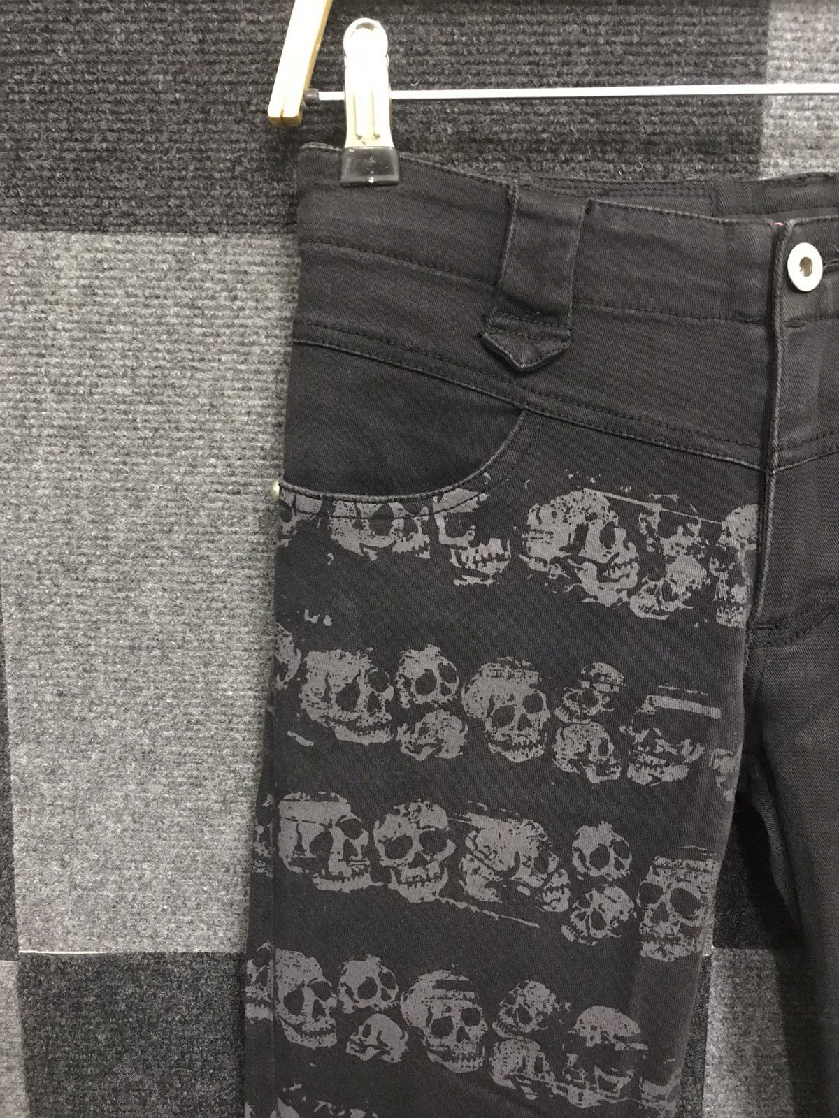 Japanese Brand × Seditionaries Punk ALGONQUINS Half Skull Full Print Skinny PANT Size 26" / US 2 / IT 38 - 5 Thumbnail