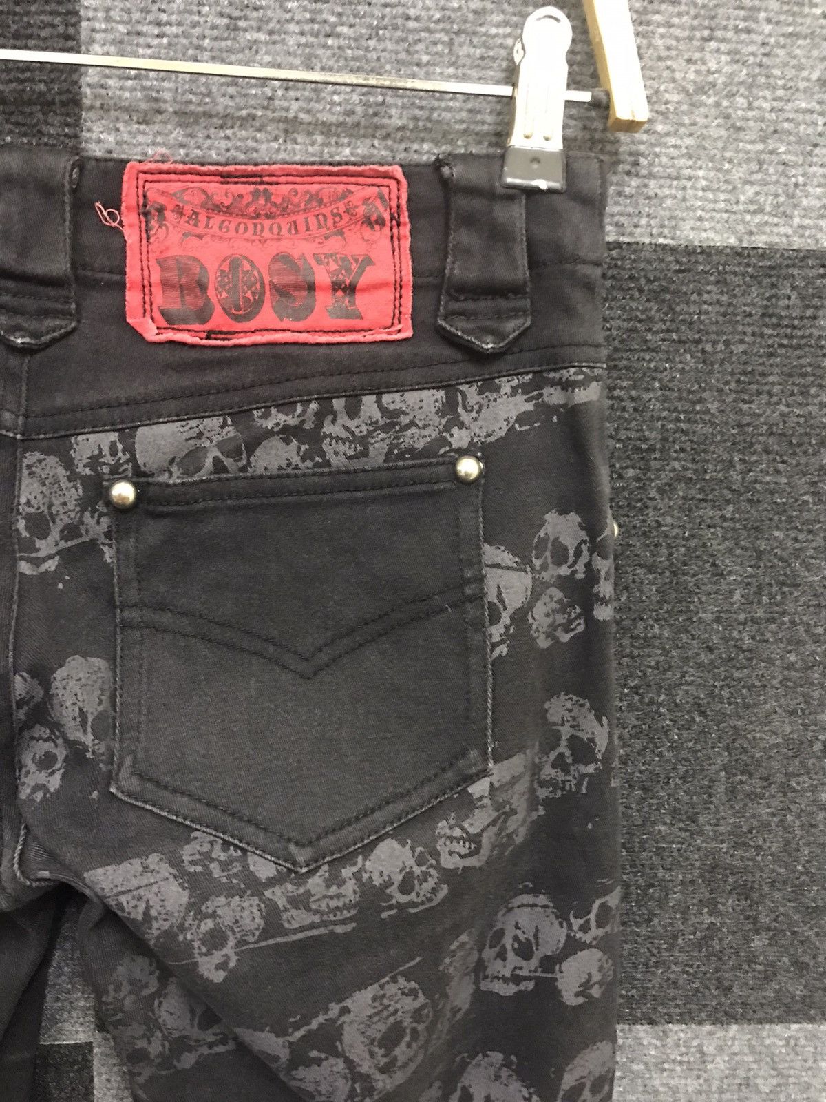 Japanese Brand × Seditionaries Punk ALGONQUINS Half Skull Full Print Skinny PANT Size 26" / US 2 / IT 38 - 11 Thumbnail